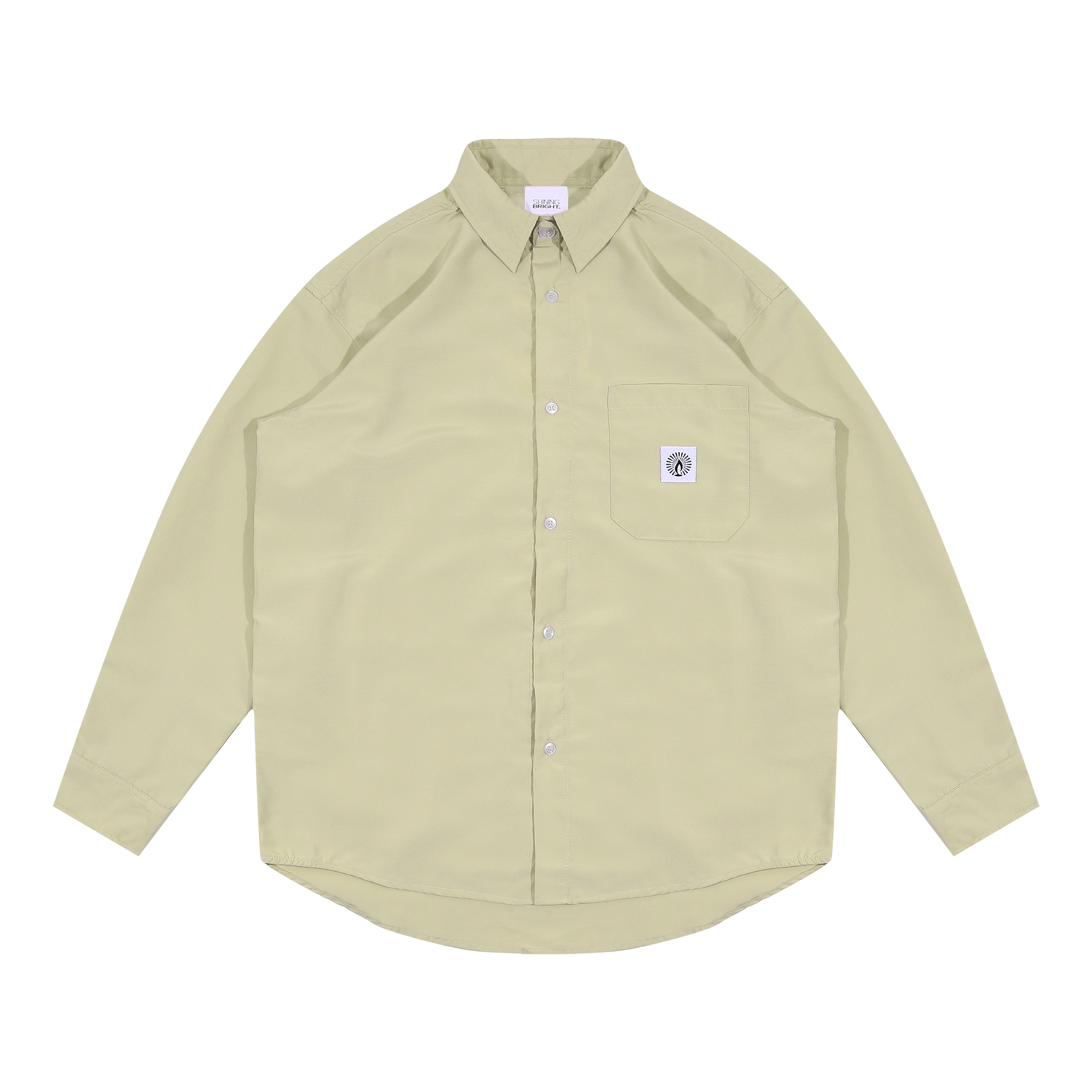 Shining Bright Shirt Basic - Sage Green