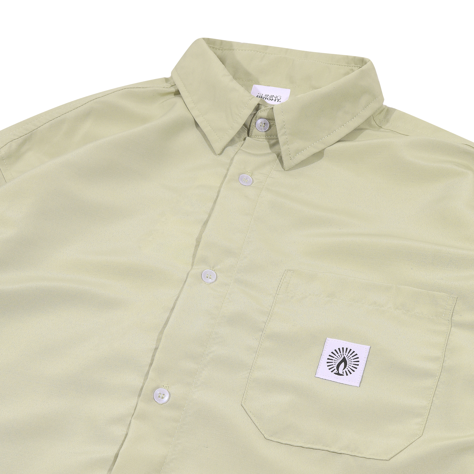 Shining Bright Shirt Basic - Sage Green
