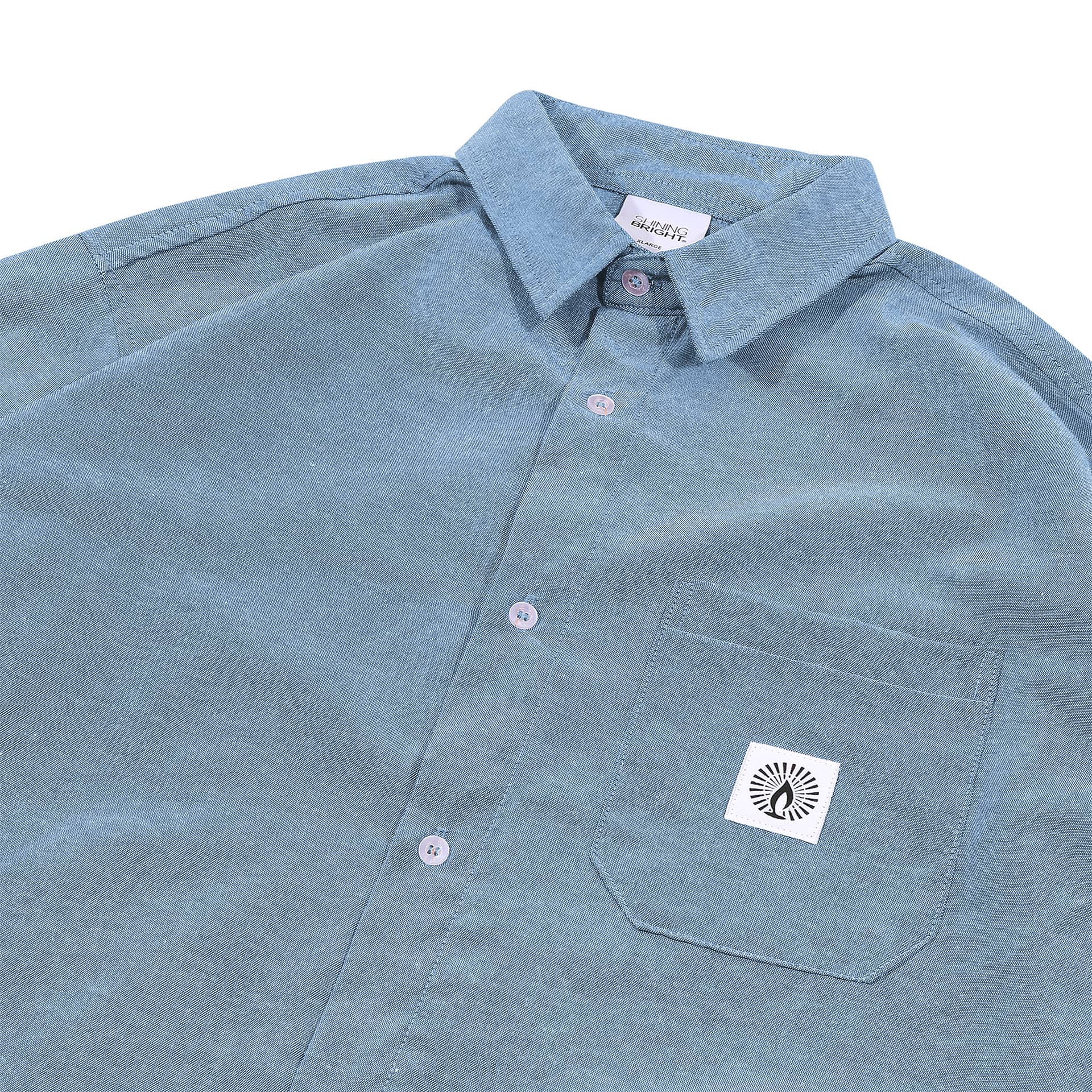 Shining Bright Shirt Oxford - Sky Blue