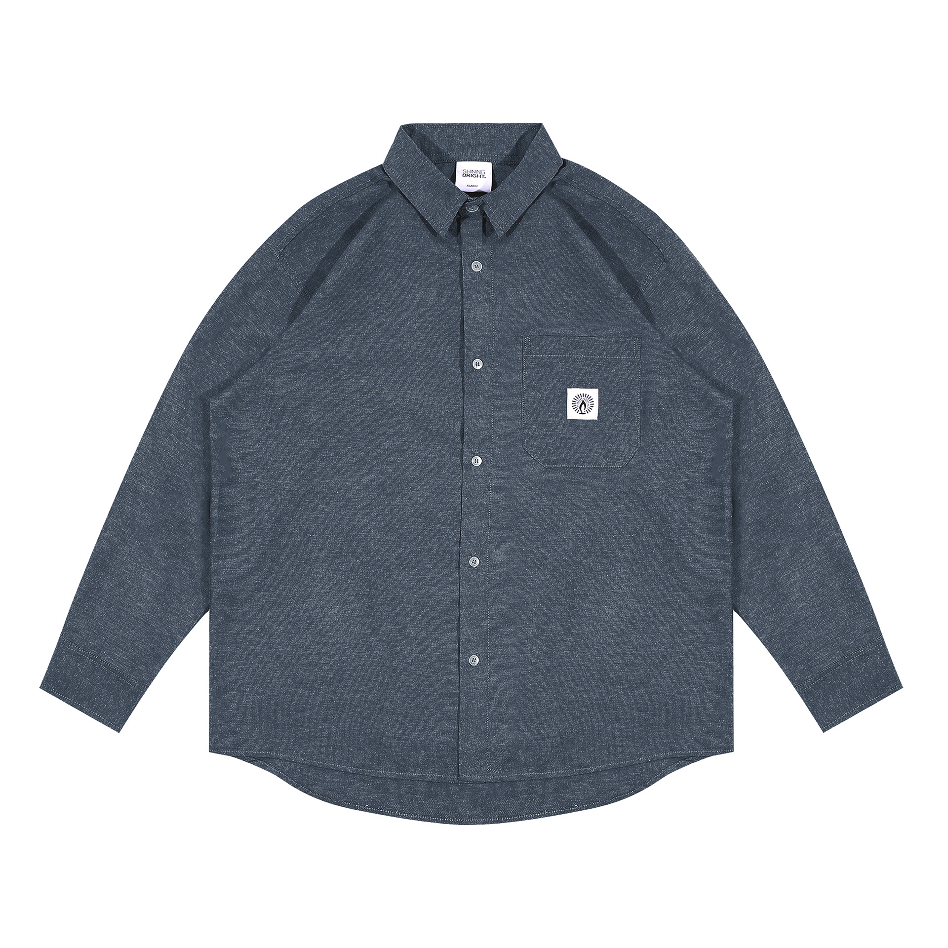Shining Bright Shirt Oxford - Navy