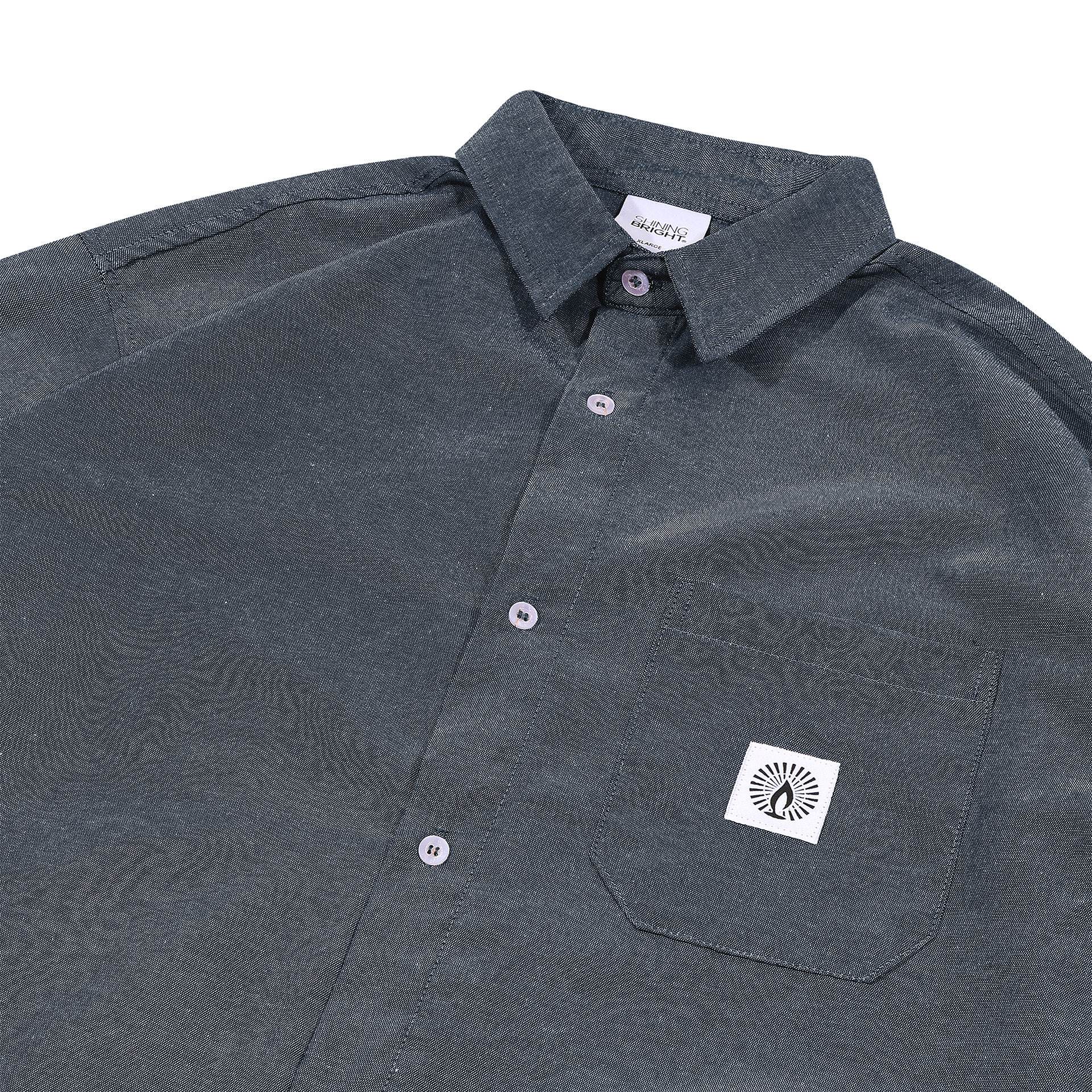 Shining Bright Shirt Oxford - Navy
