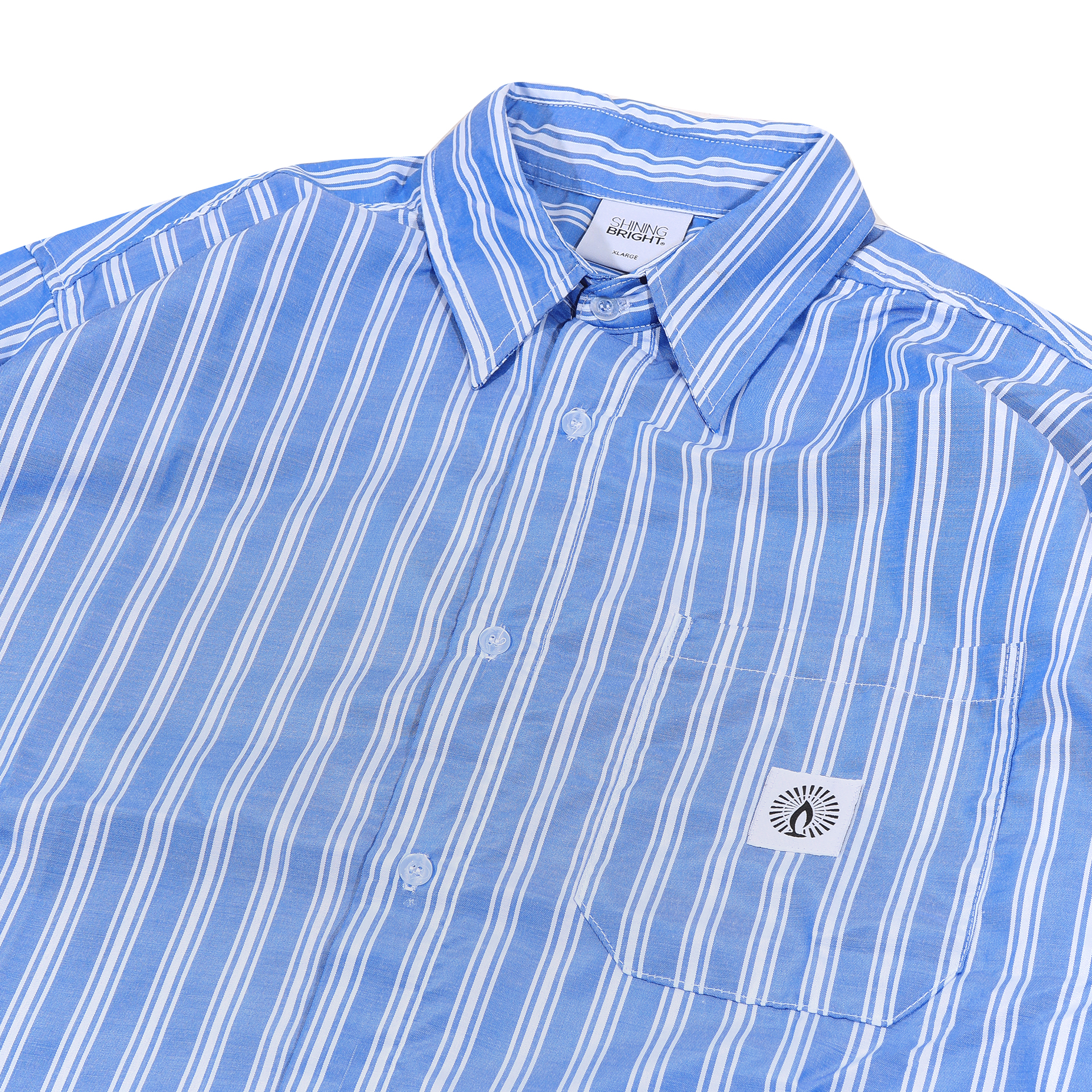 Shining Bright Shirt Racer Stripe - Blue