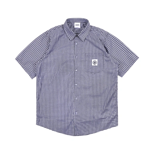 Shining Bright Plaid Collar Shirt - Blue