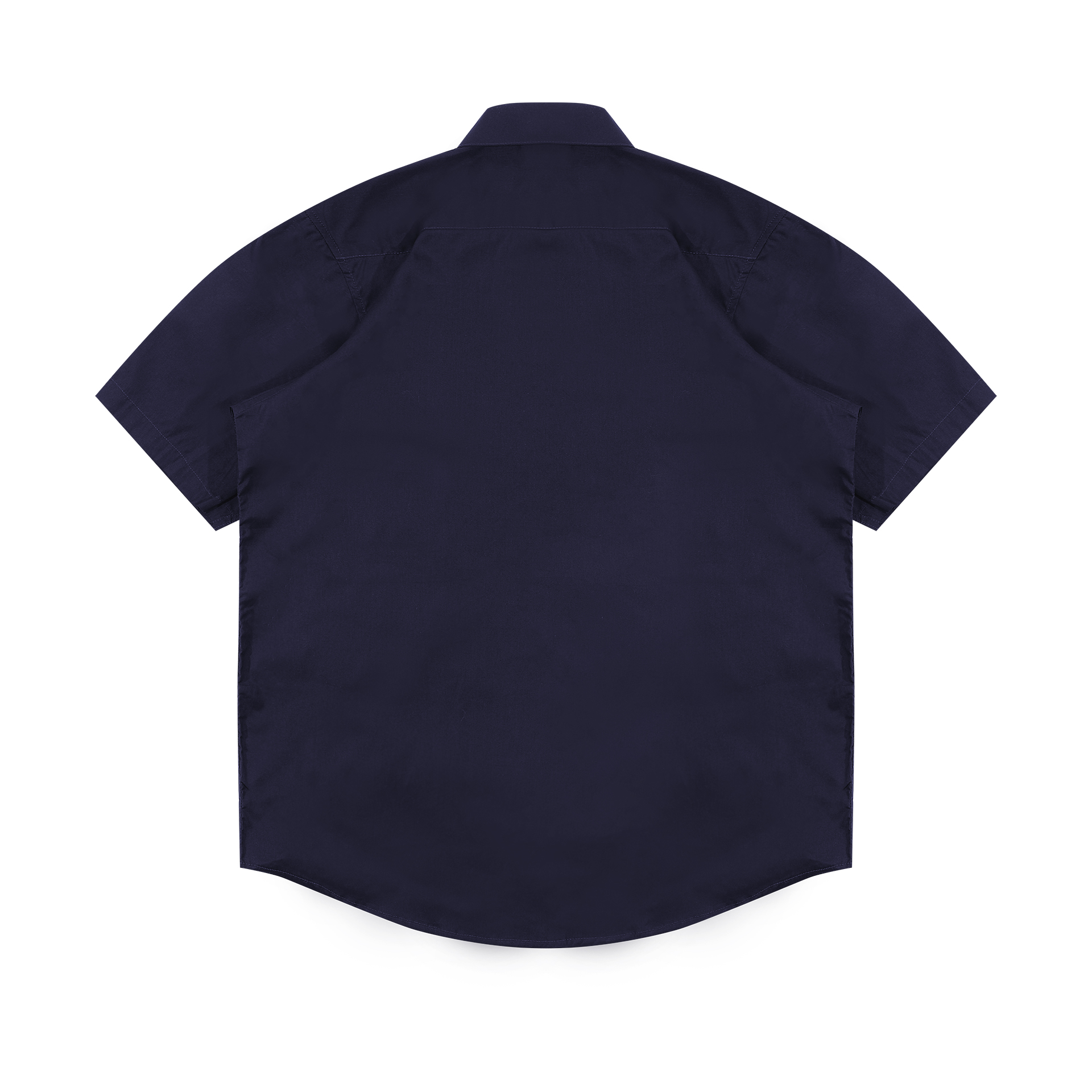 Shining Bright Poplin Collar Shirt - Navy
