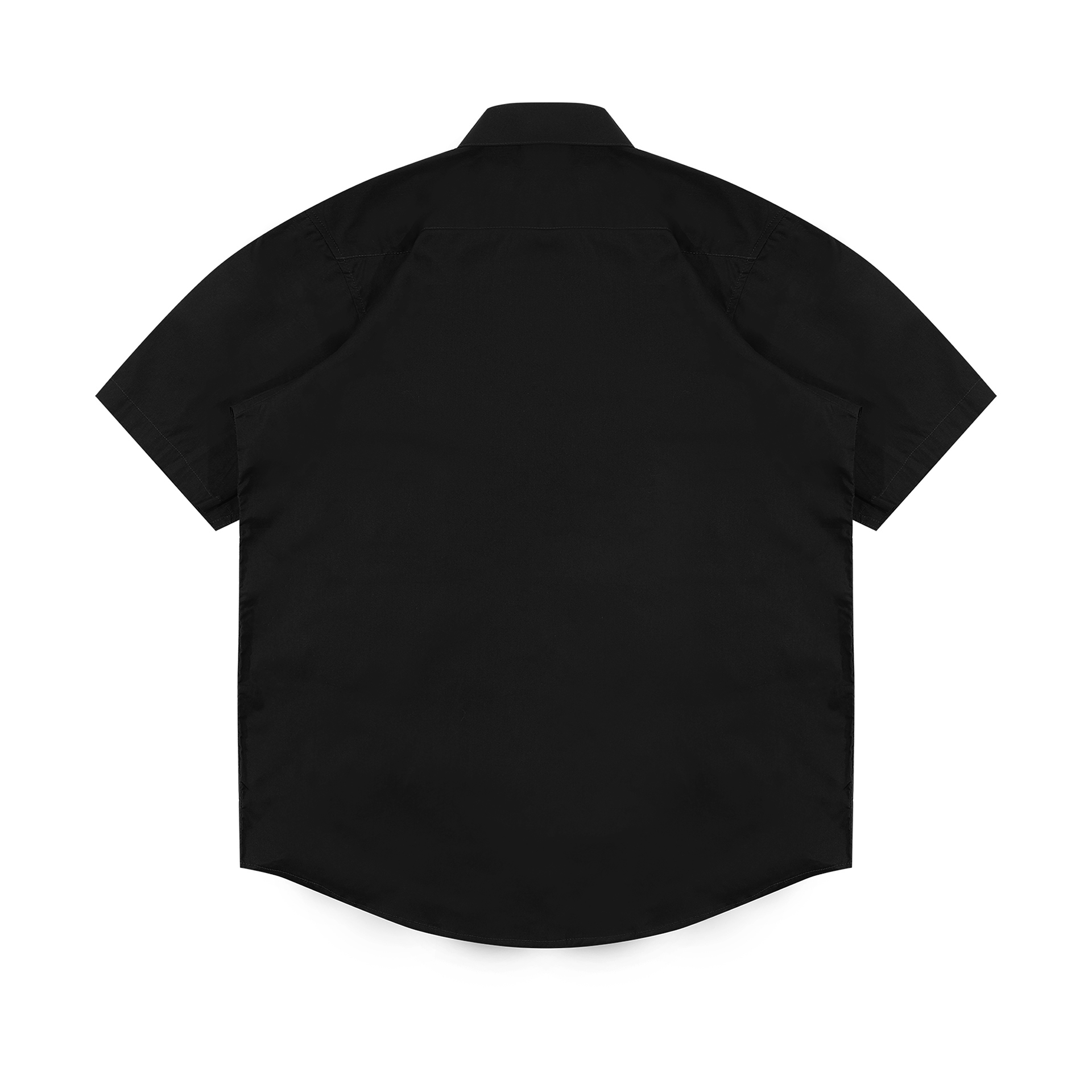 Shining Bright Poplin Collar Shirt - Black