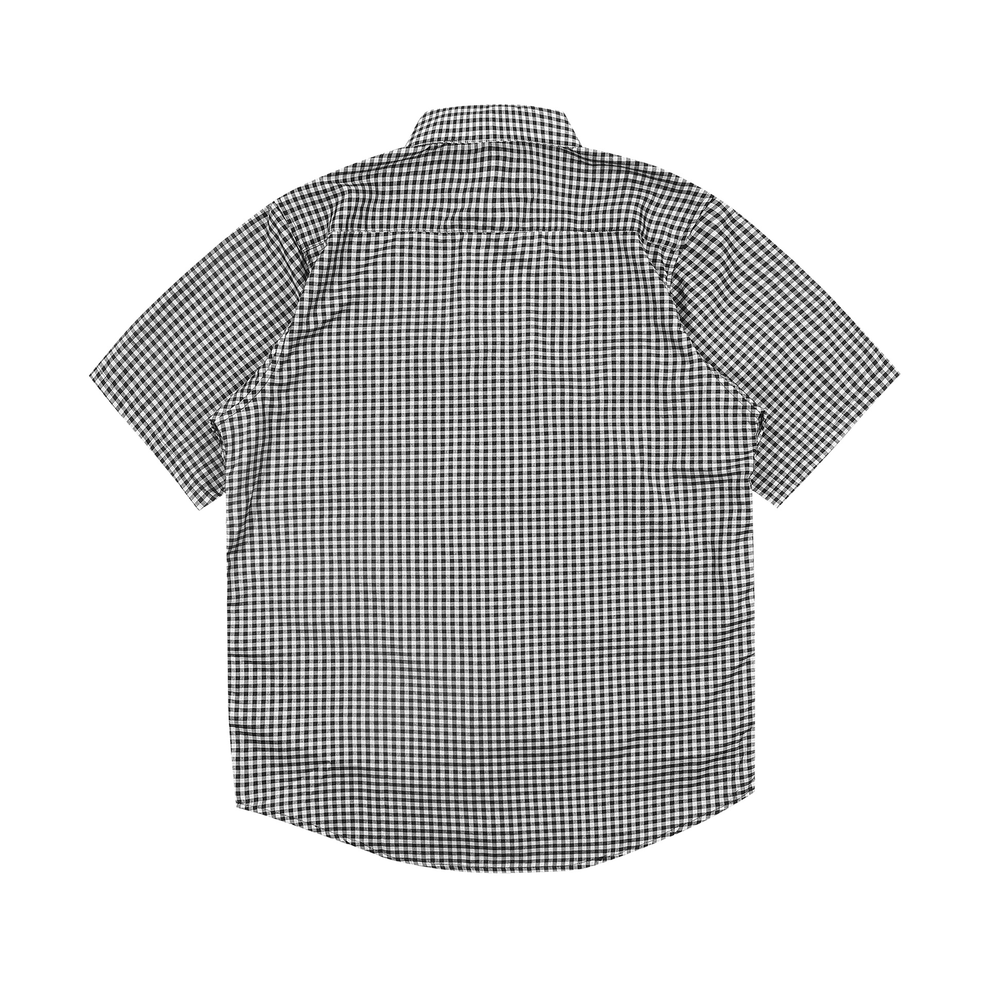 Shining Bright Plaid Collar Shirt - Black