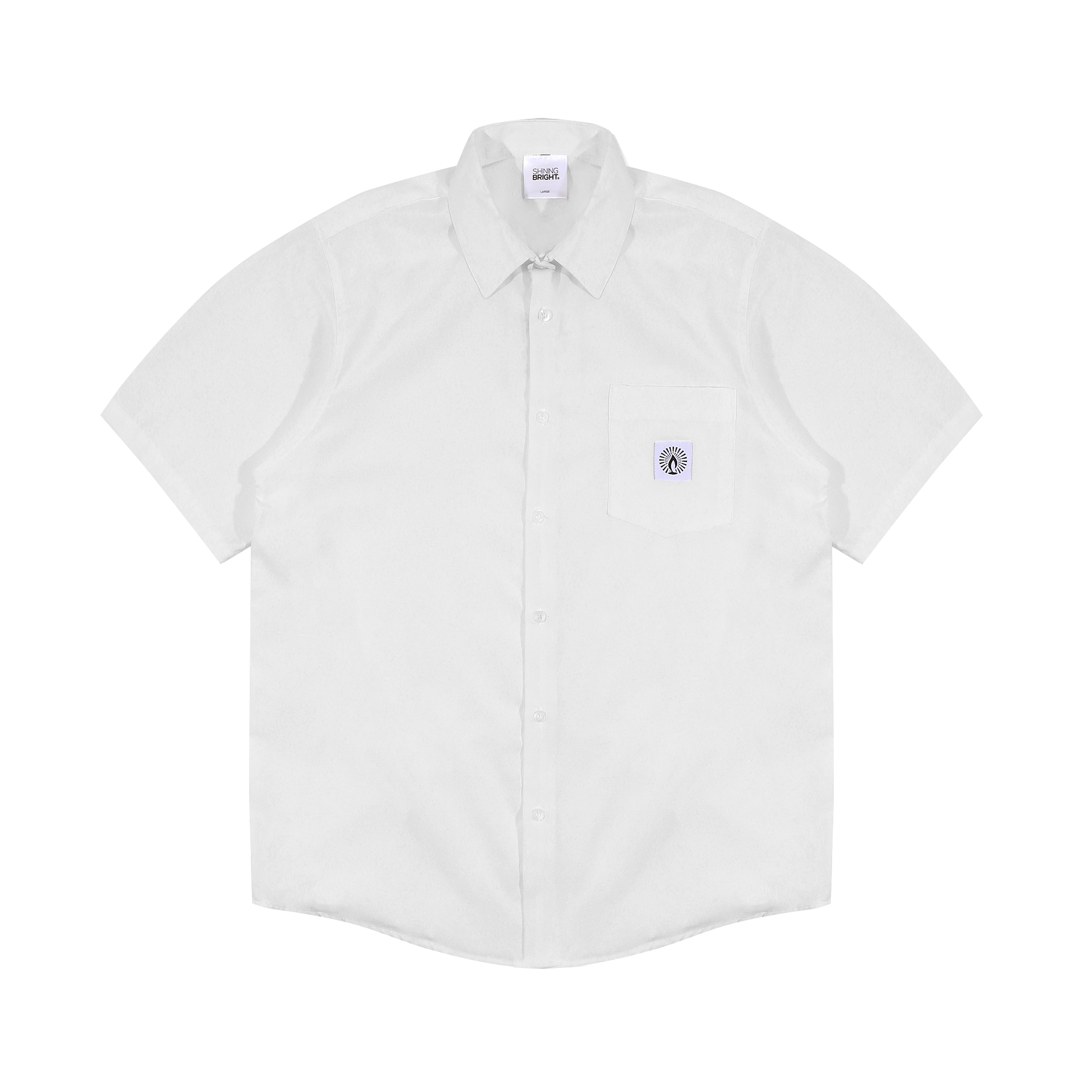Shining Bright Regular Collar Shirt - White