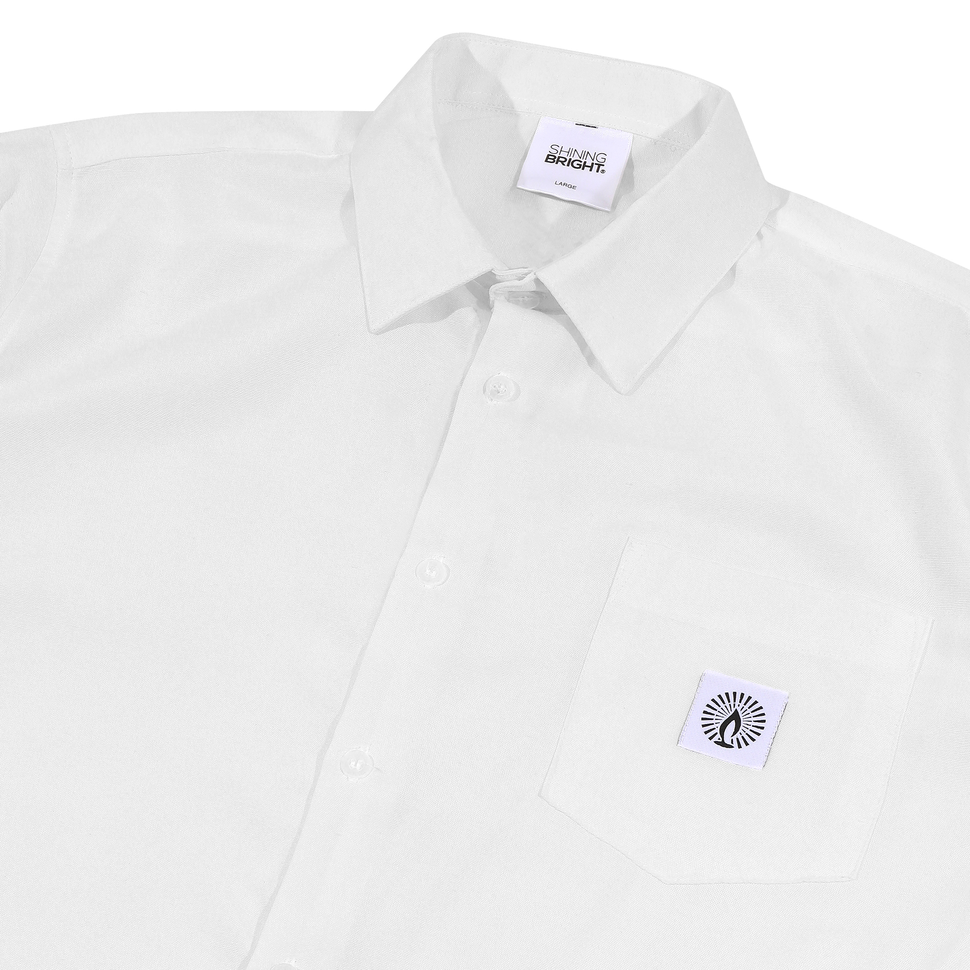 Shining Bright Regular Collar Shirt - White