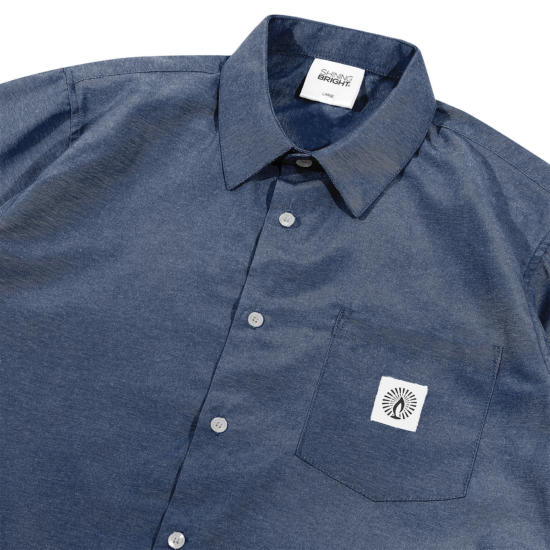 Shining Bright Regular Collar Shirt - Navy