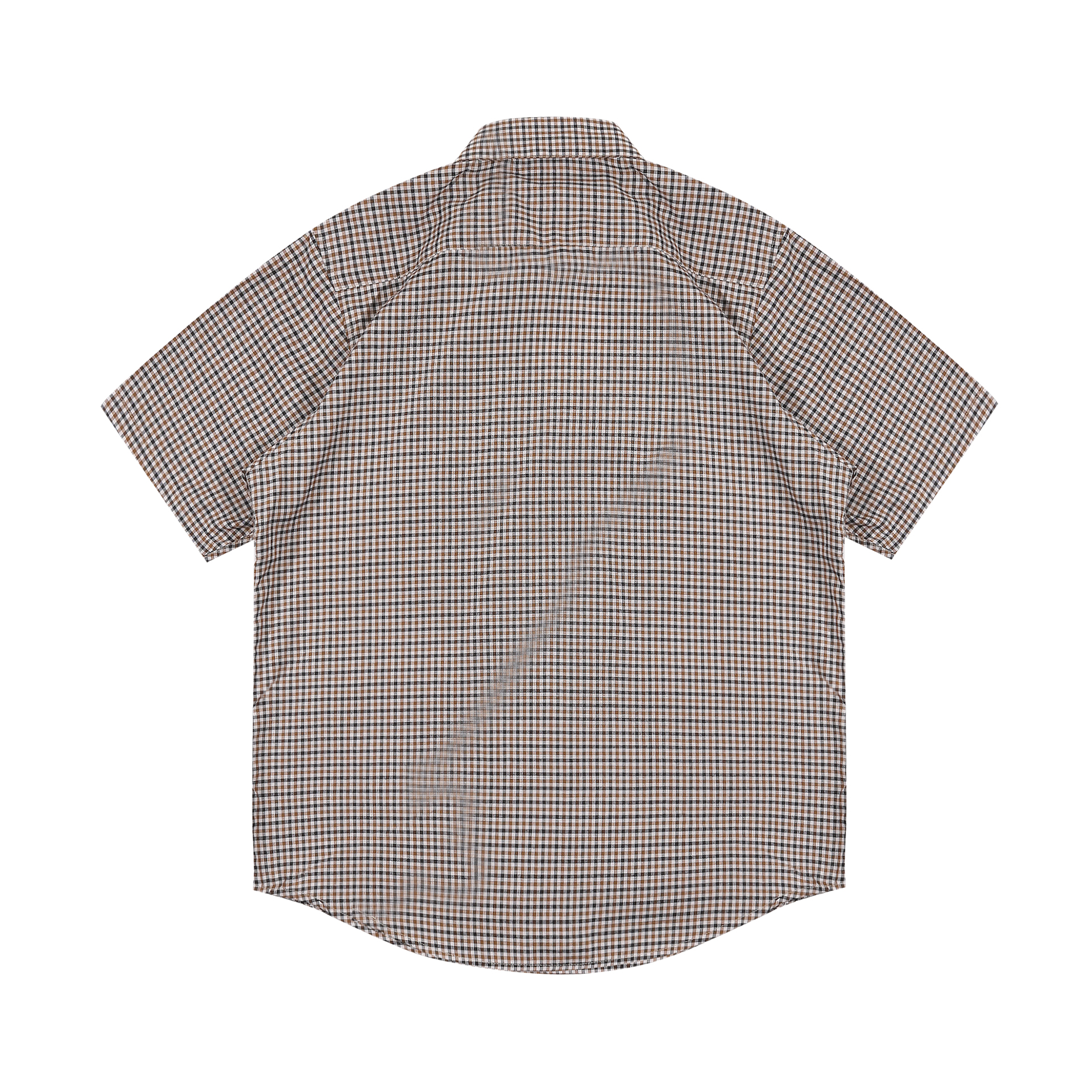 Shining Bright Plaid Collar Shirt - Brown