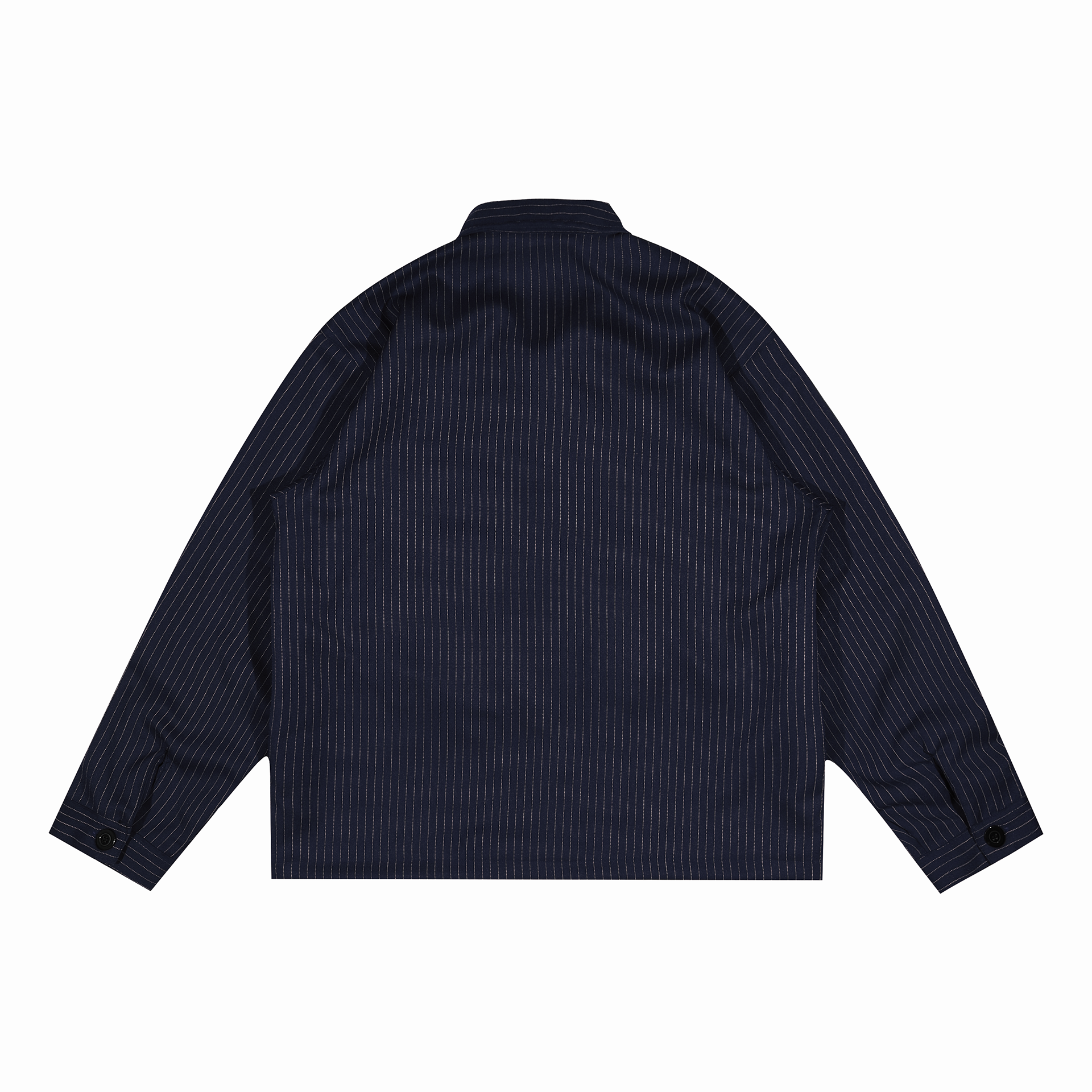 Shining Bright Light Stripe Work Jacket - Navy
