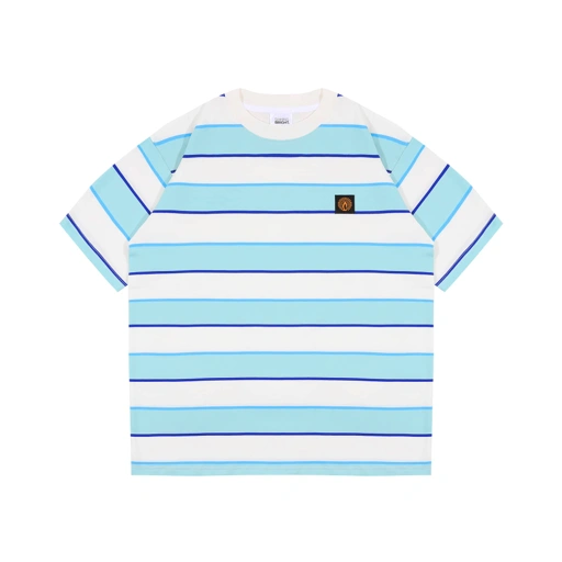 Image of Shining Bright Rome Stripe Tshirt - Mint
