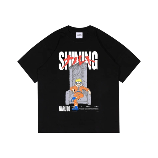 Image of Shining Bright Uzumaki Tshirt - Black