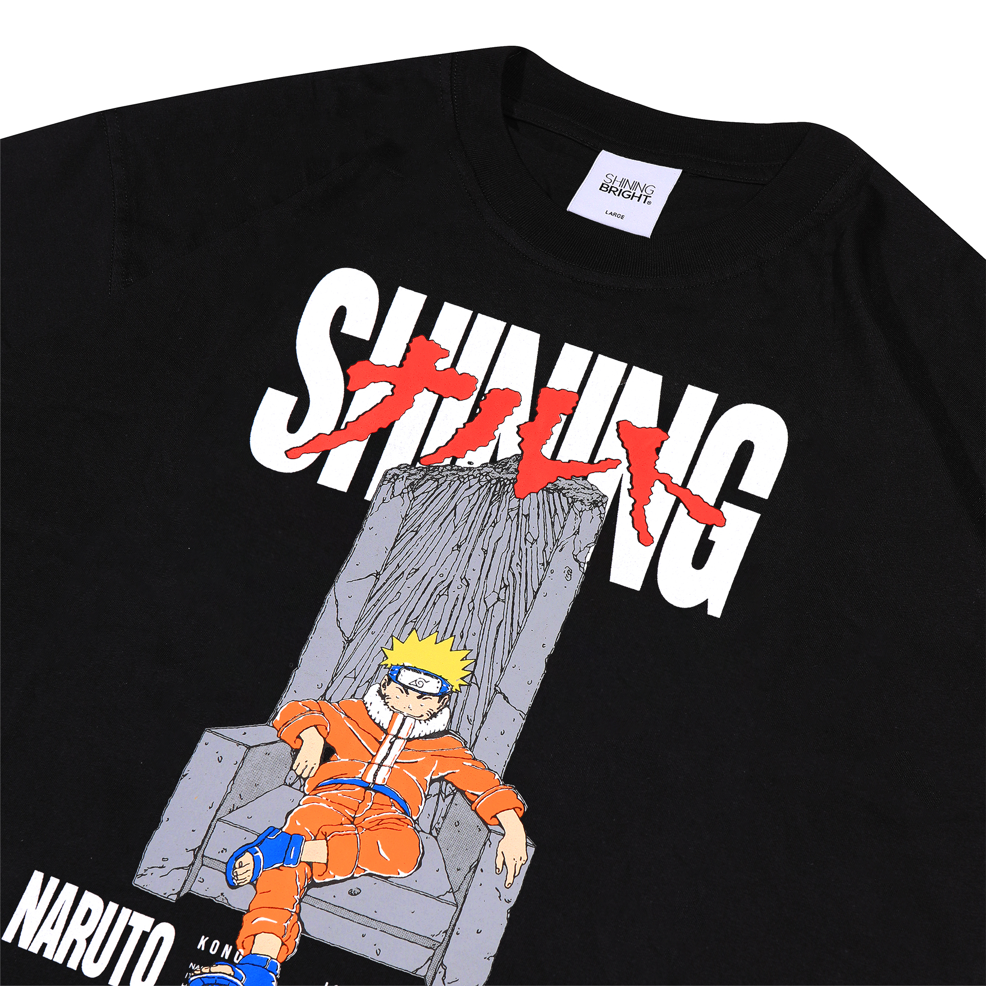 Shining Bright Uzumaki Tshirt - Black