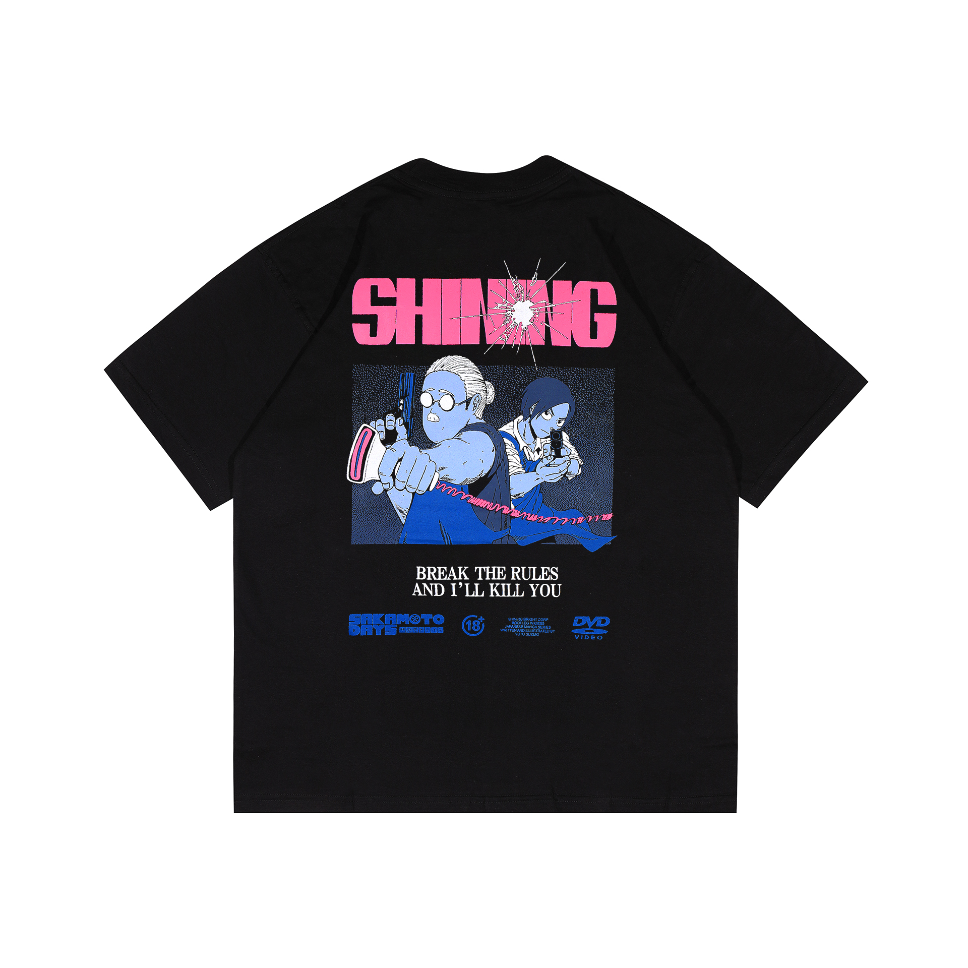 Shining Bright Sakamoto Tshirt - Black