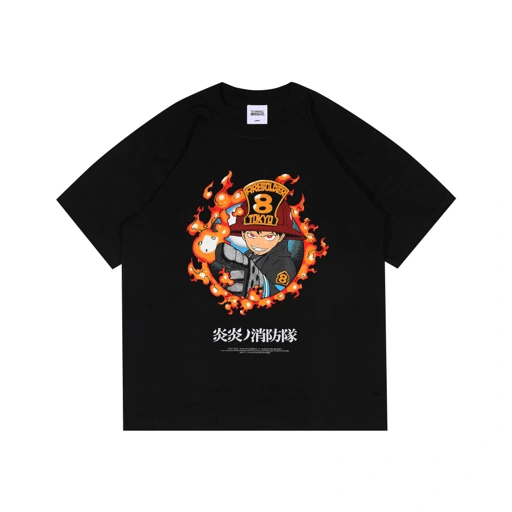 Image of Shining Bright Shinra Tshirt - Black