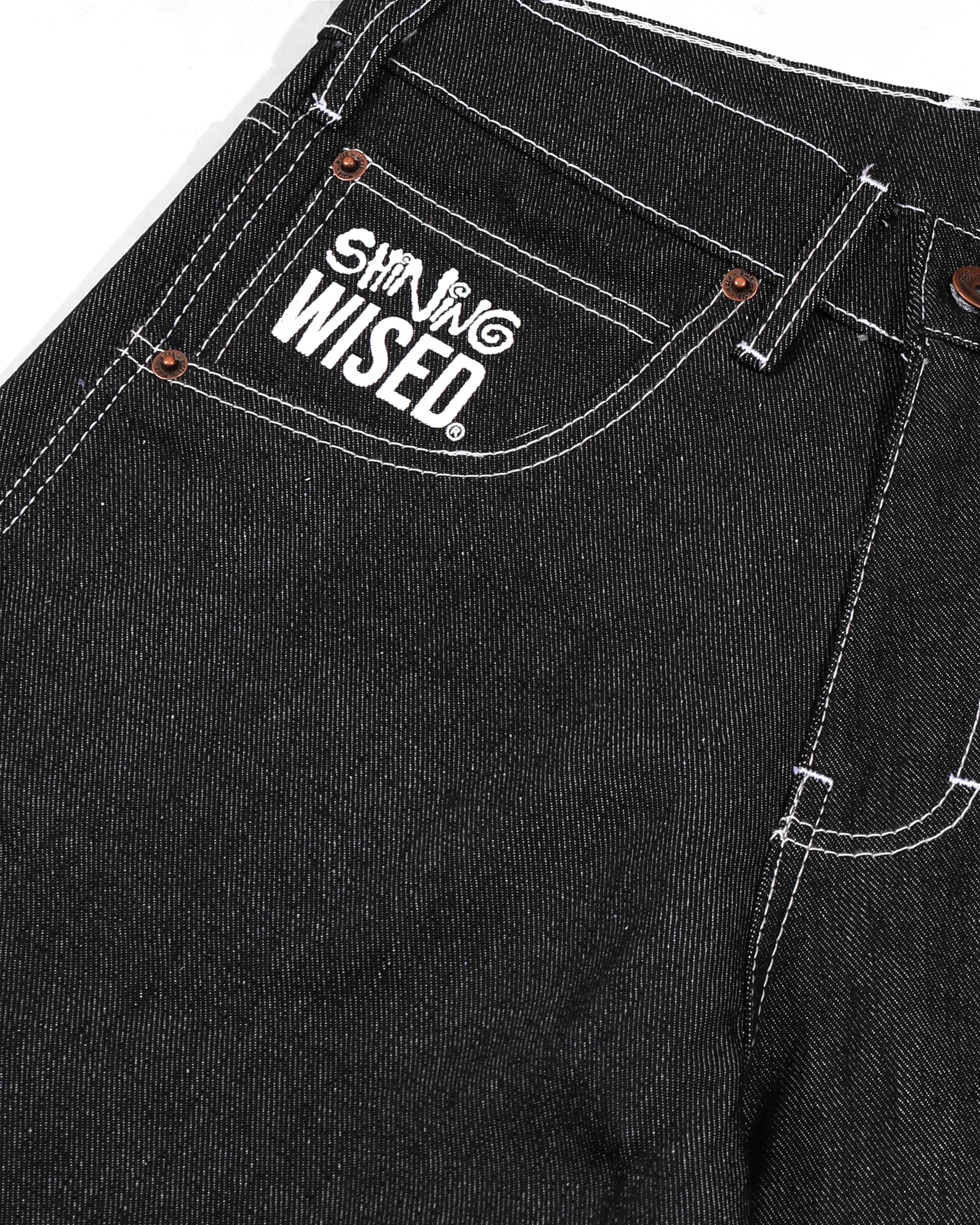 Shining Bright X Wised Offraw Jorts Pants - Black