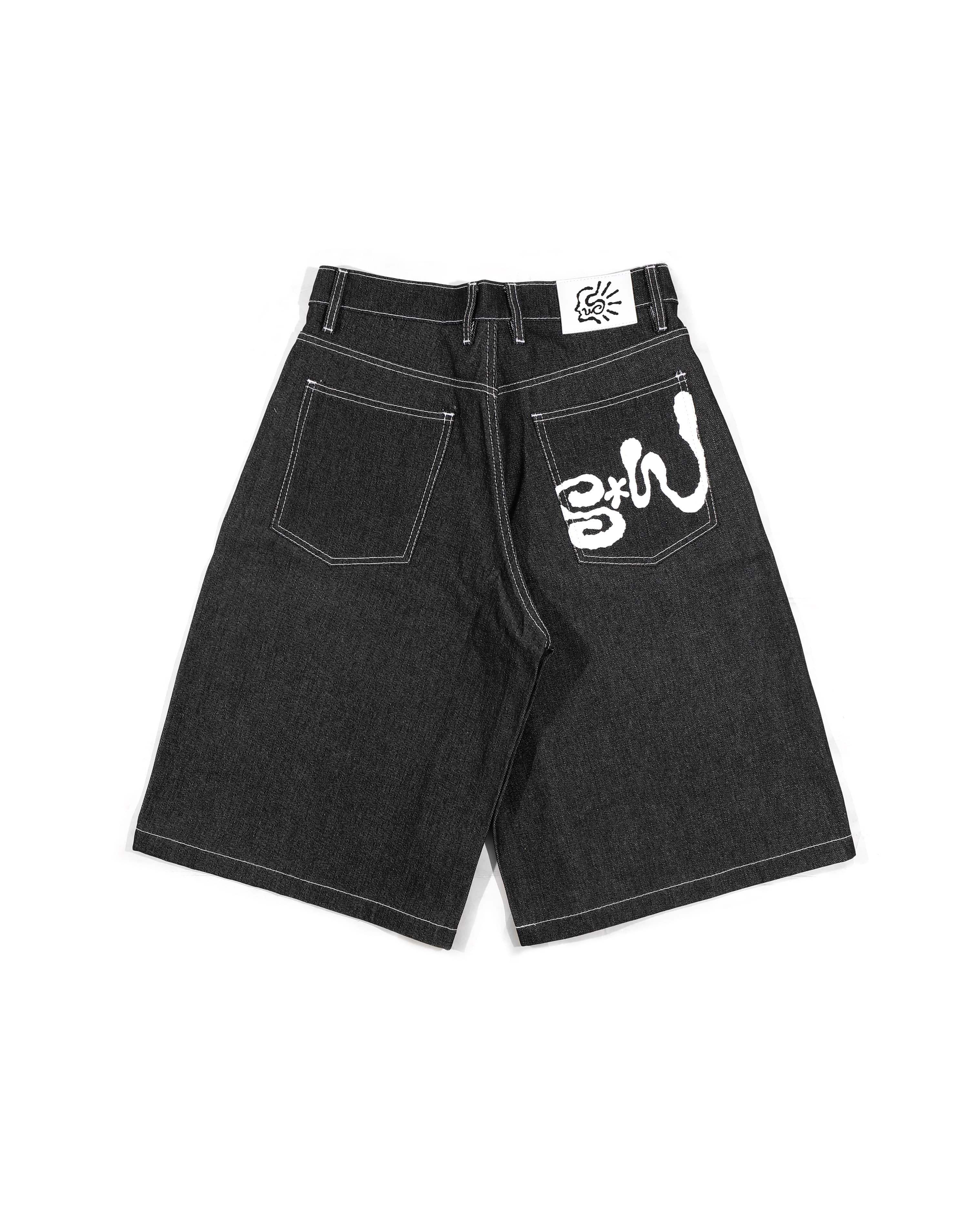 Shining Bright X Wised Offraw Jorts Pants - Black