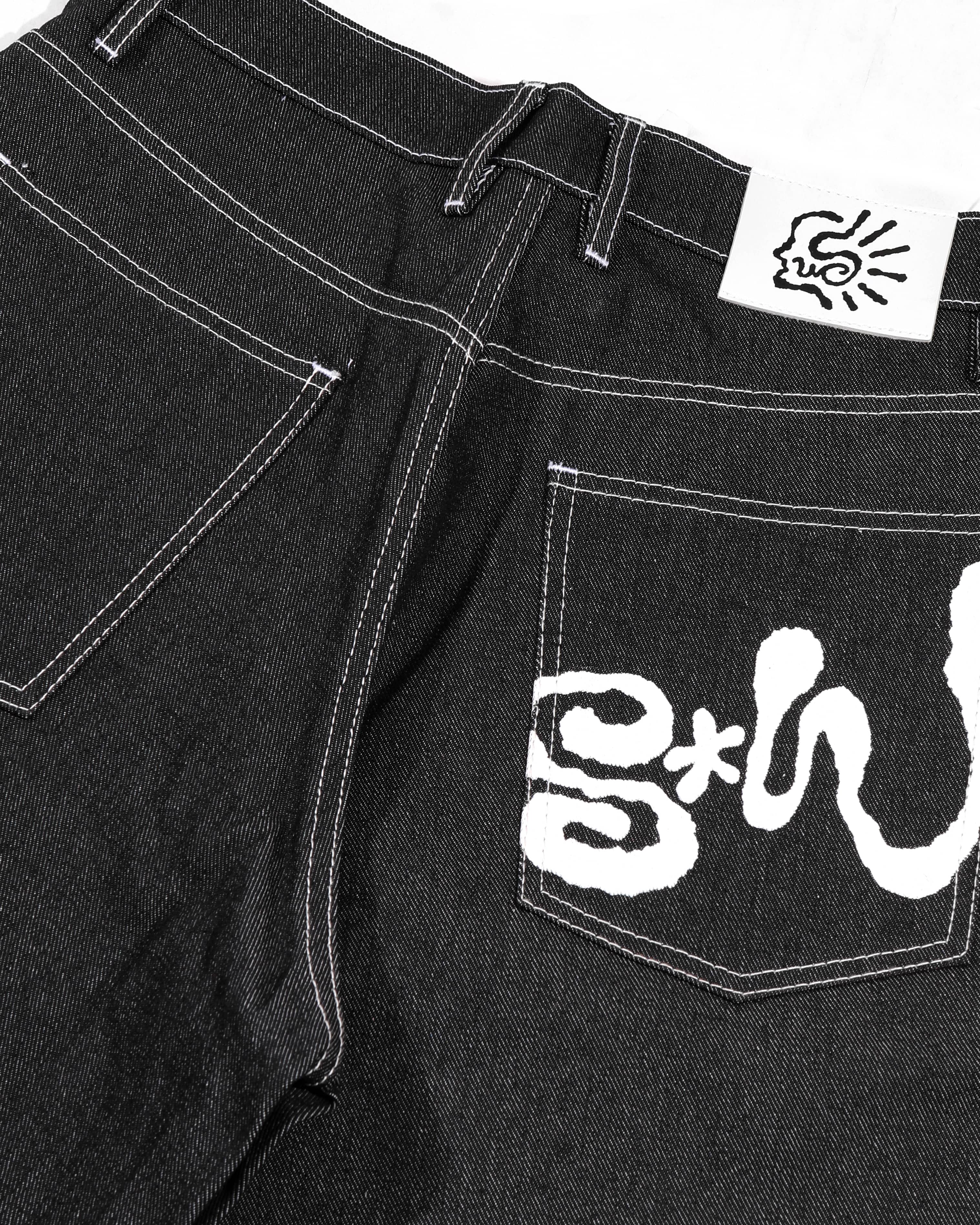 Shining Bright X Wised Offraw Jorts Pants - Black