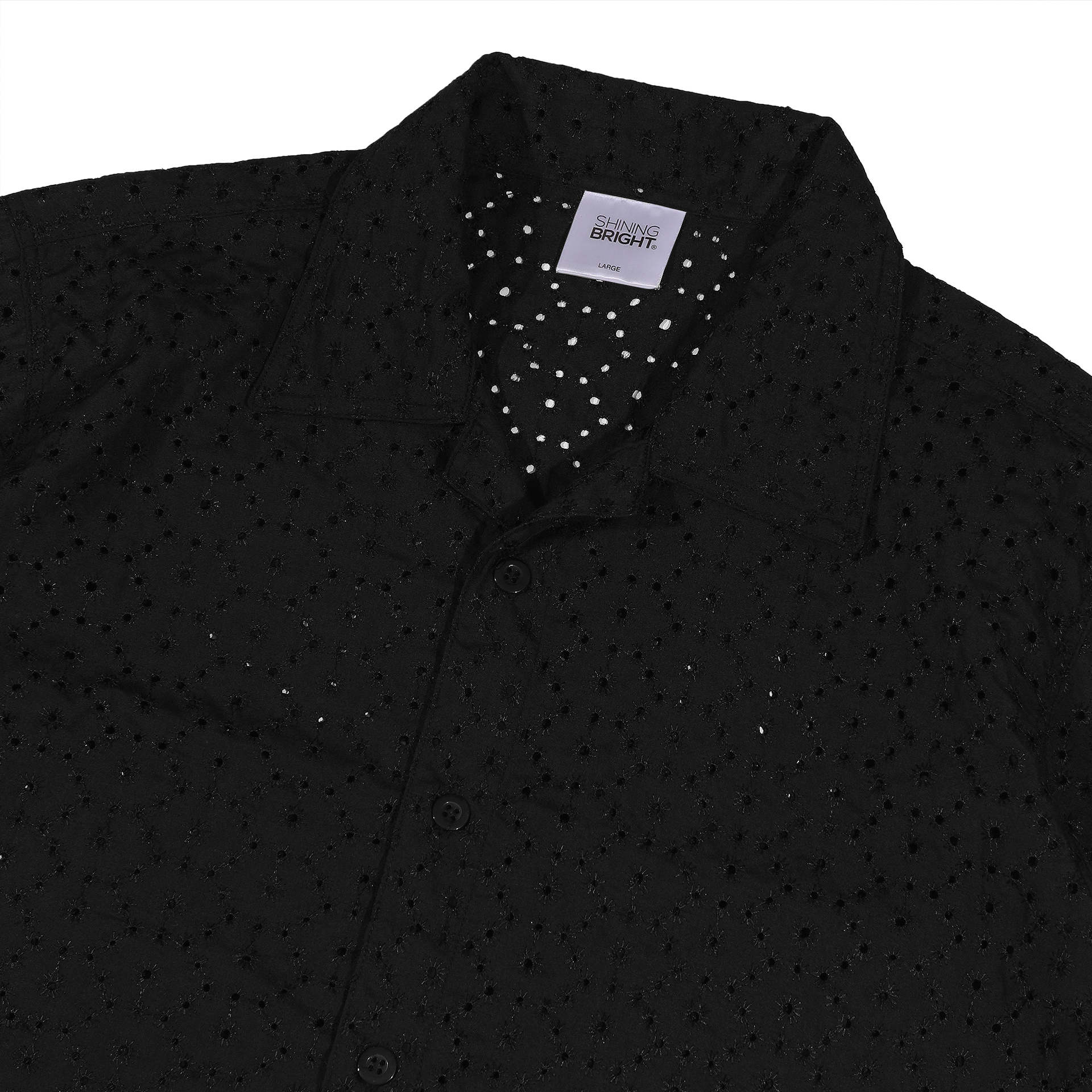 Shining Bright Fleur Shirt - Black