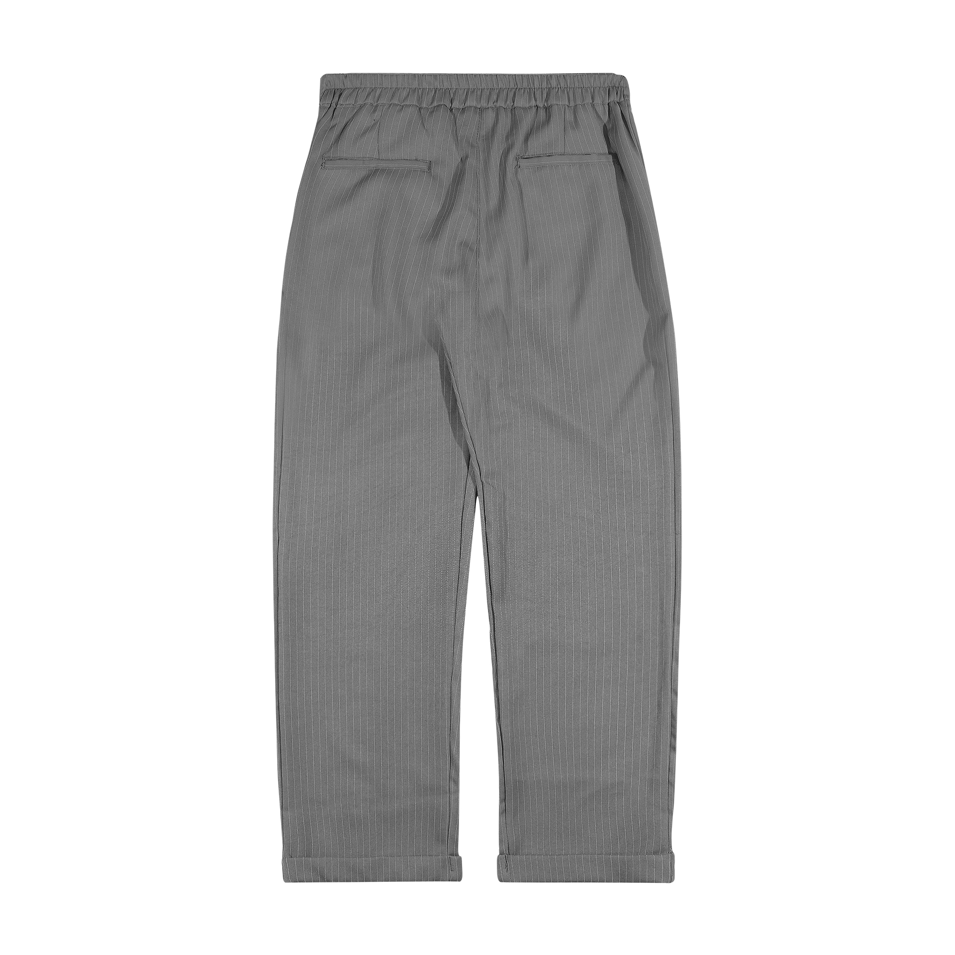 Shining Bright Light Stripe Long Pants - Stone Grey