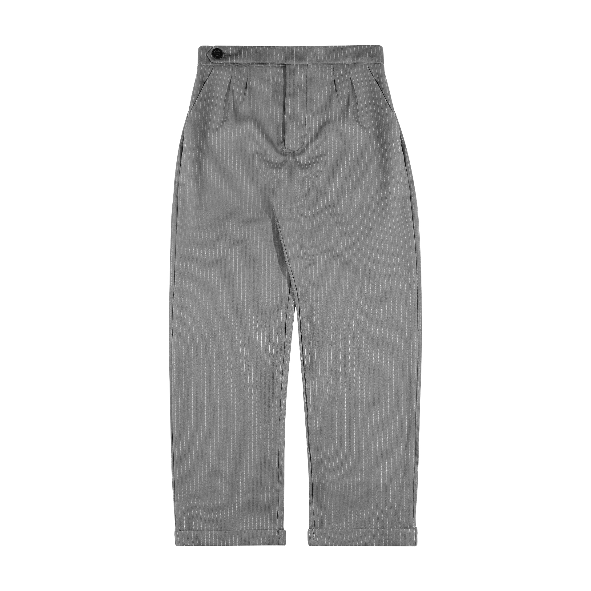 Shining Bright Light Stripe Long Pants - Stone Grey