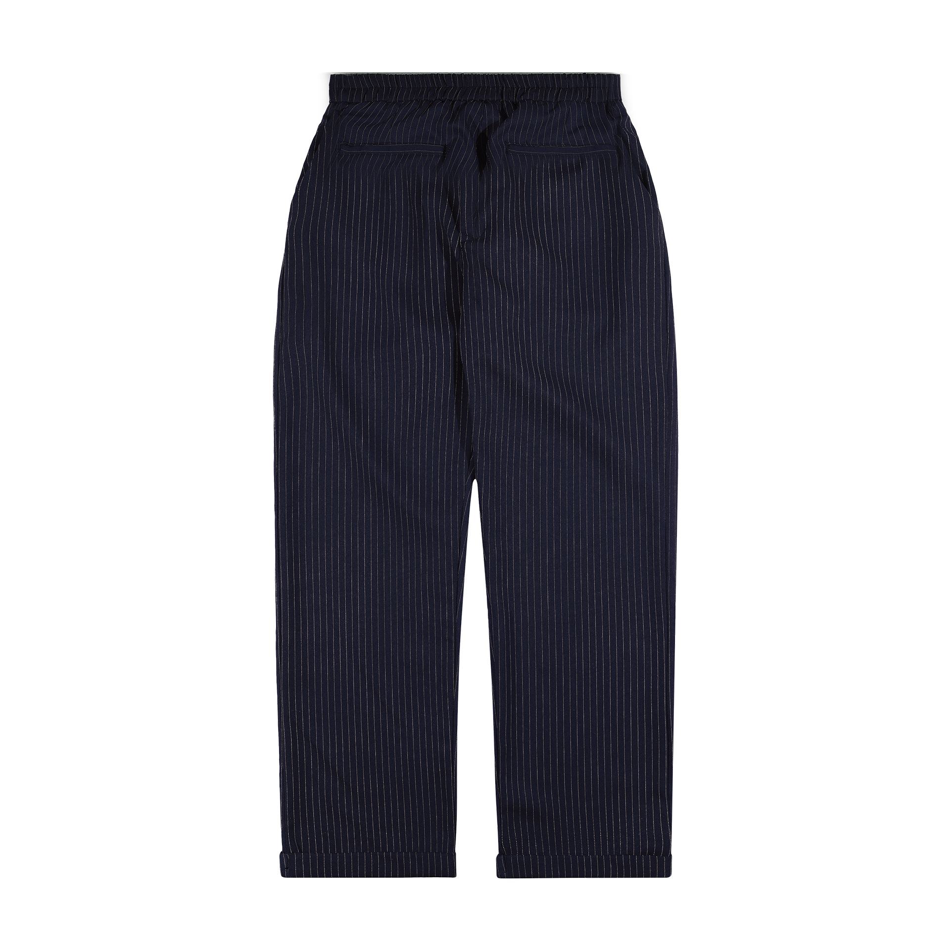 Shining Bright Light Stripe Long Pants - Navy