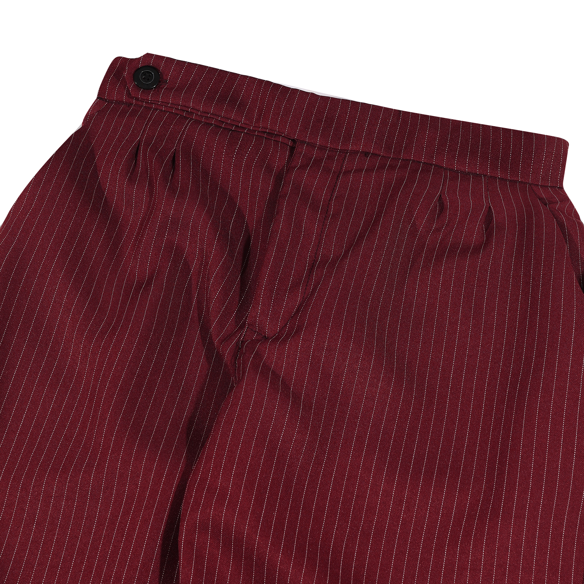 Shining Bright Light Stripe Long Pants - Maroon