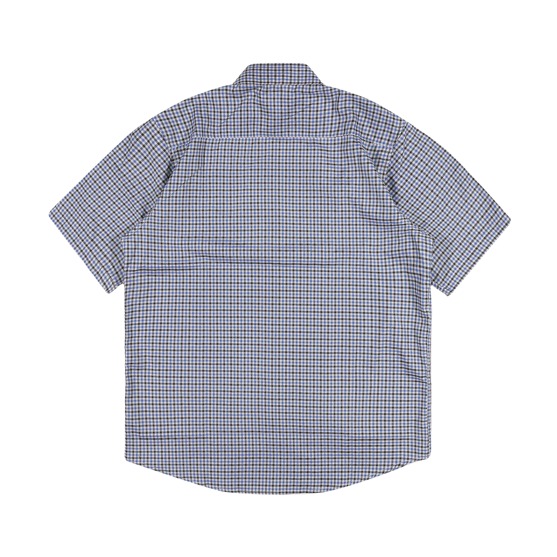 Shining Bright Plaid Collar Shirt - Navy