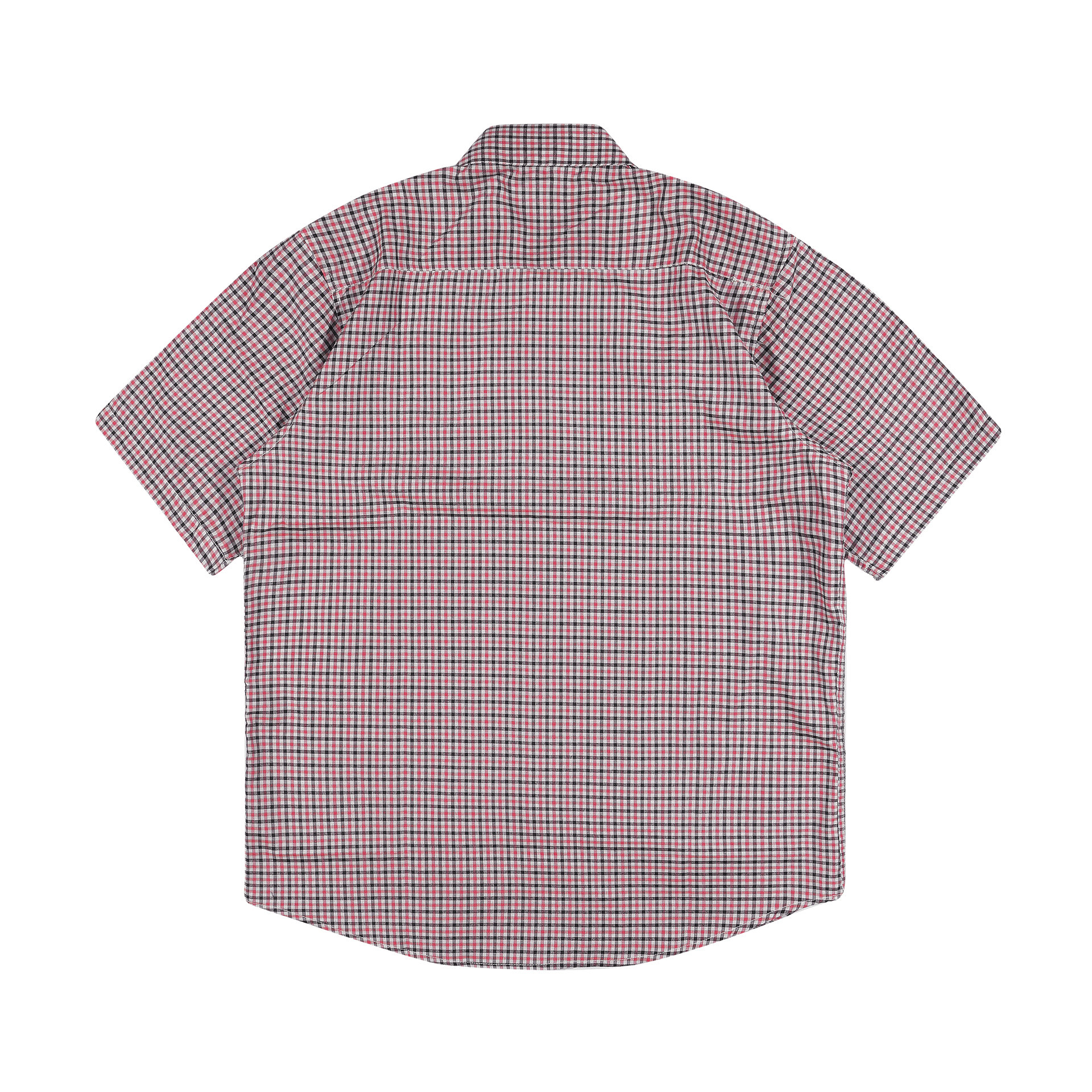 Shining Bright Plaid Collar Shirt - Red