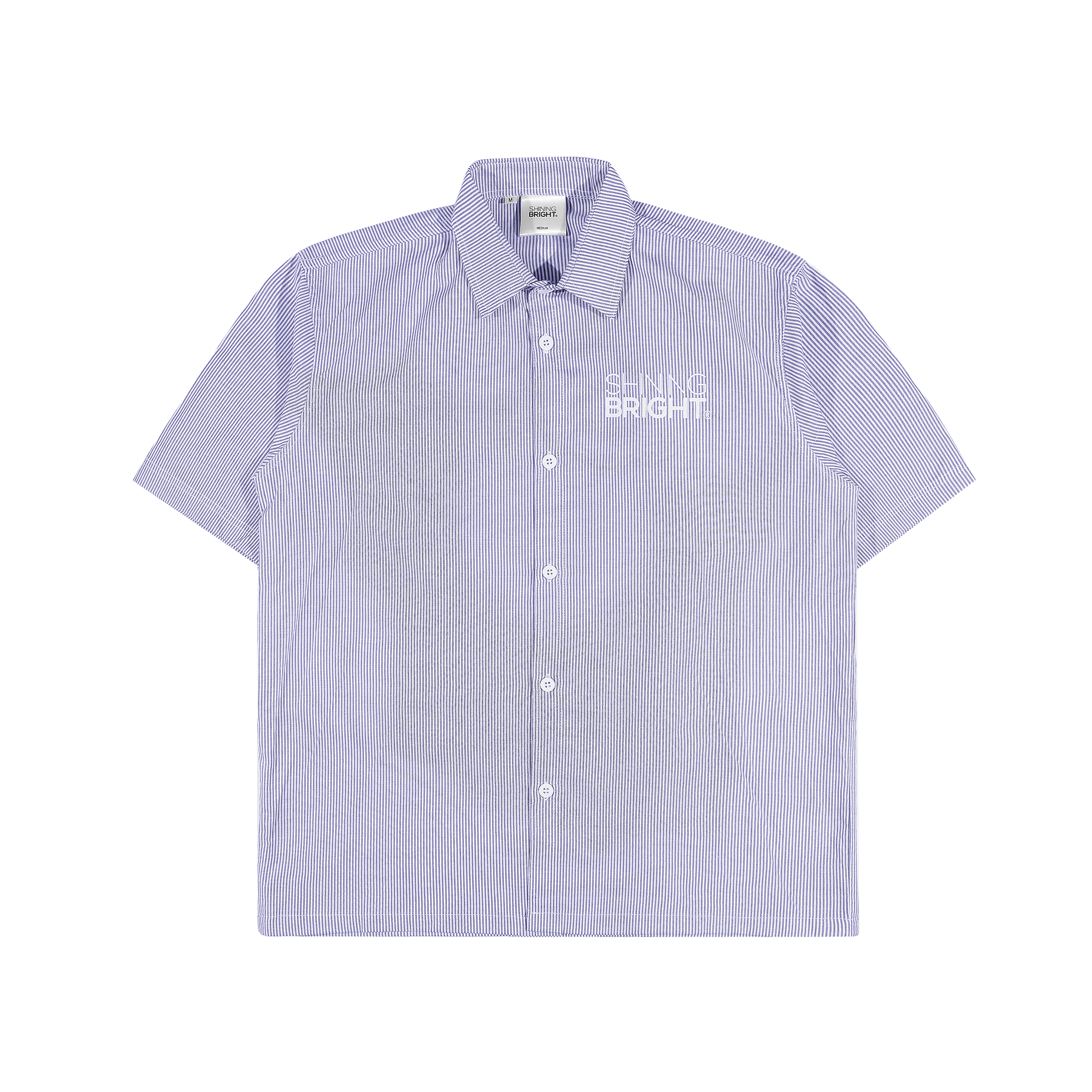 Shining Bright SB Logo Stripe Shirt - Blue