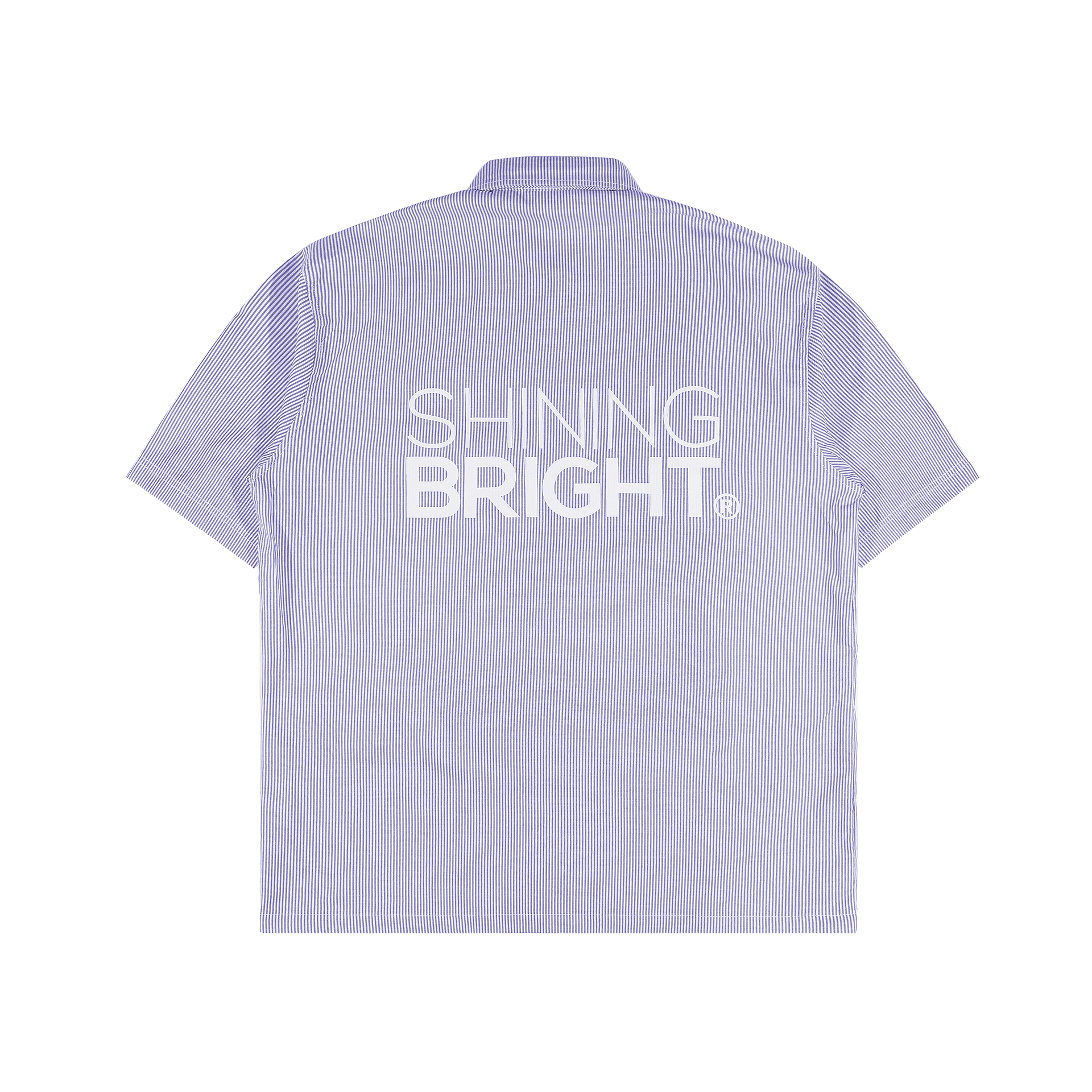 Shining Bright SB Logo Stripe Shirt - Blue