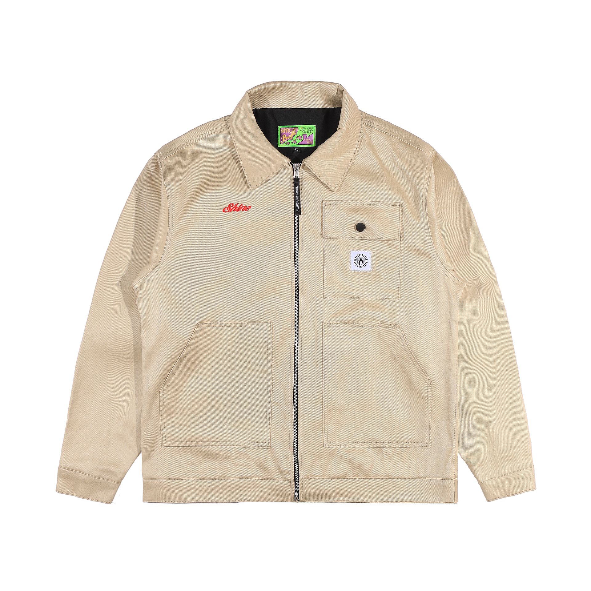 Shining Bright Peace Jacket - Khaki