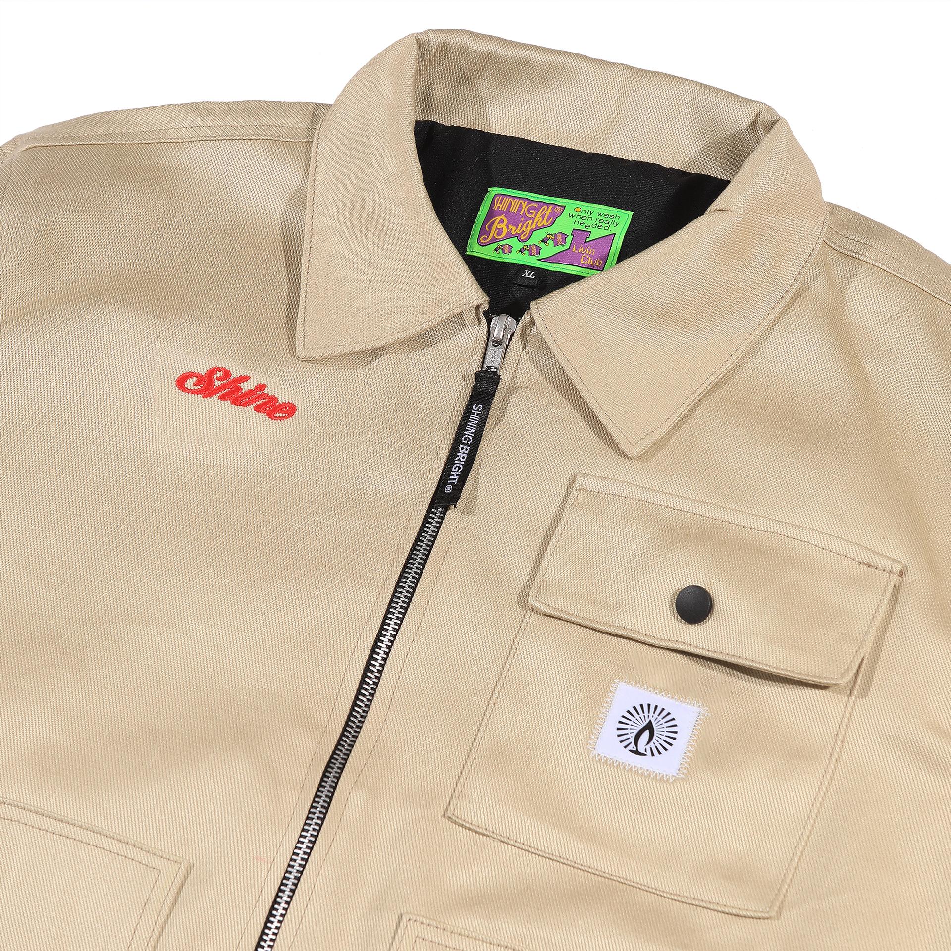 Shining Bright Peace Jacket - Khaki