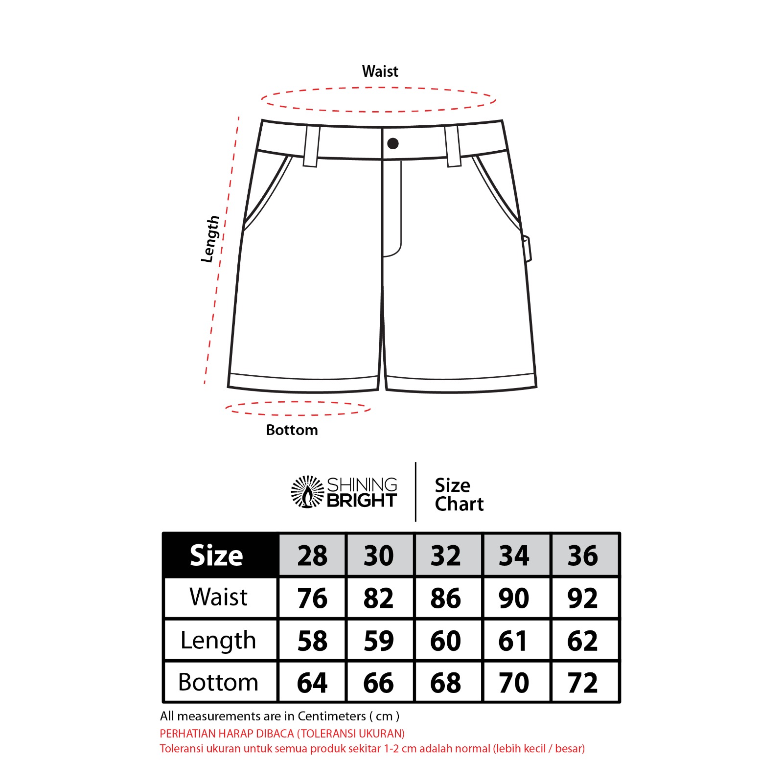Shining Bright Jorts Denim Short Pants - Blue Snow Wash