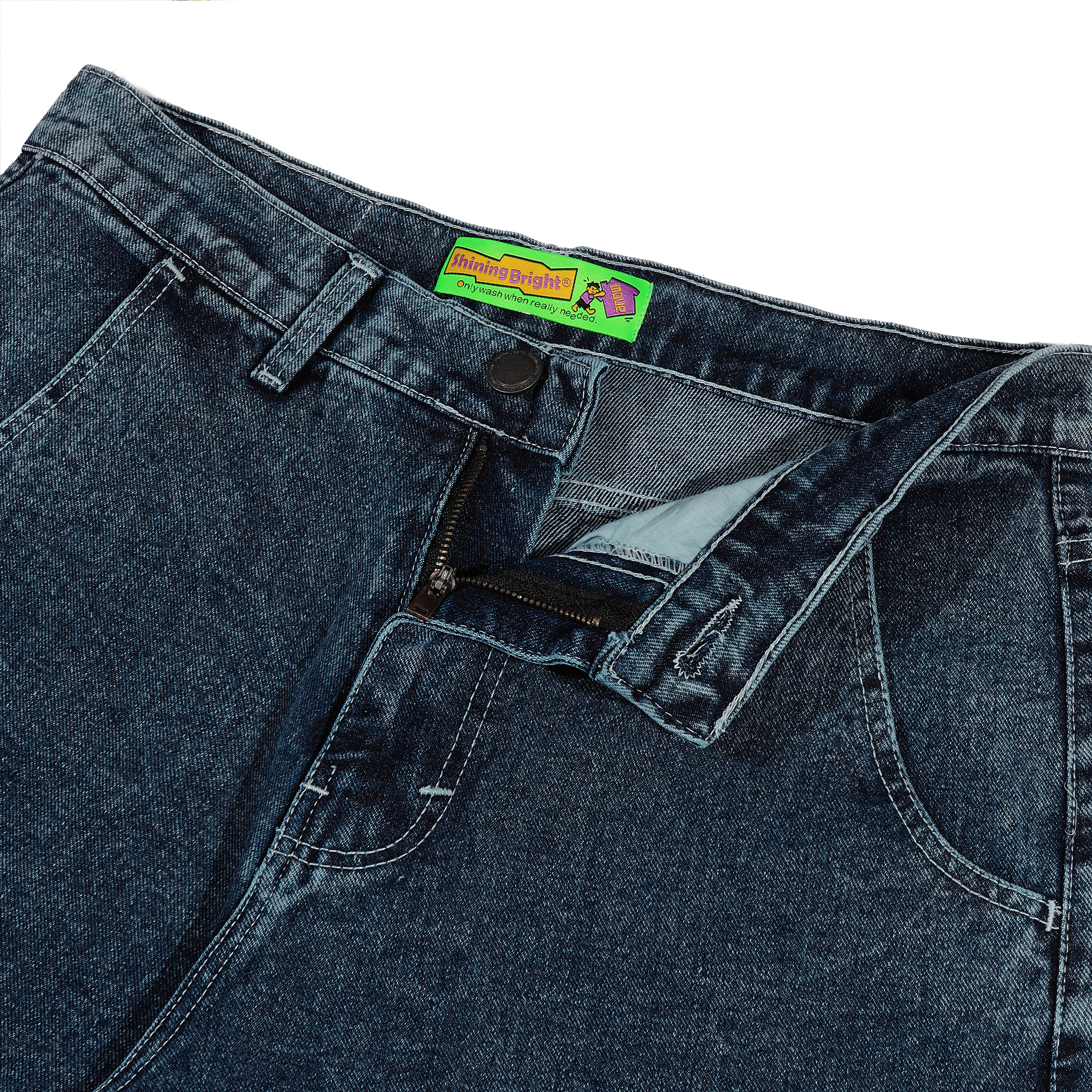 Shining Bright Jorts Denim Short Pants - Blue Snow Wash