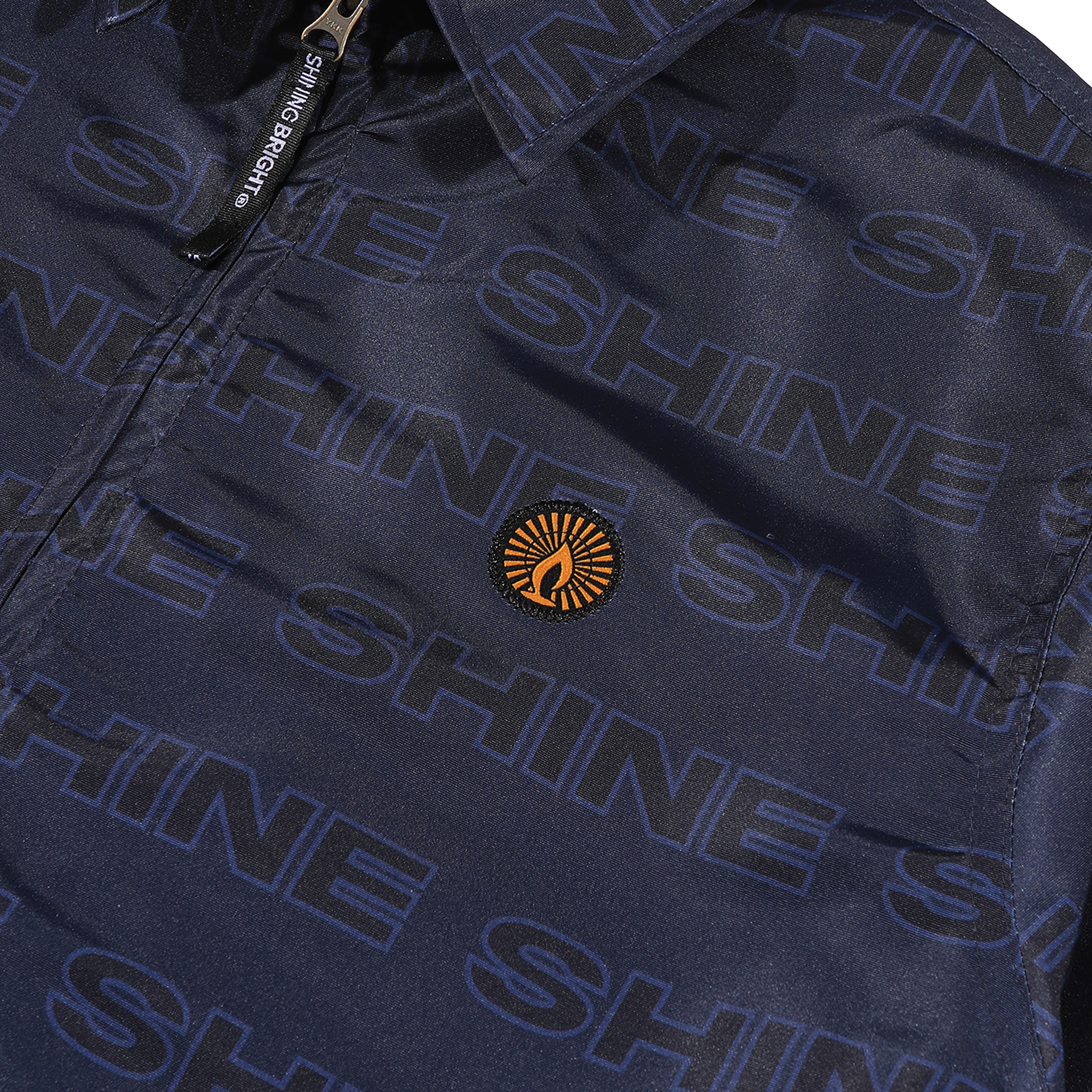 Shining Bright Monogram Work Jacket - Navy
