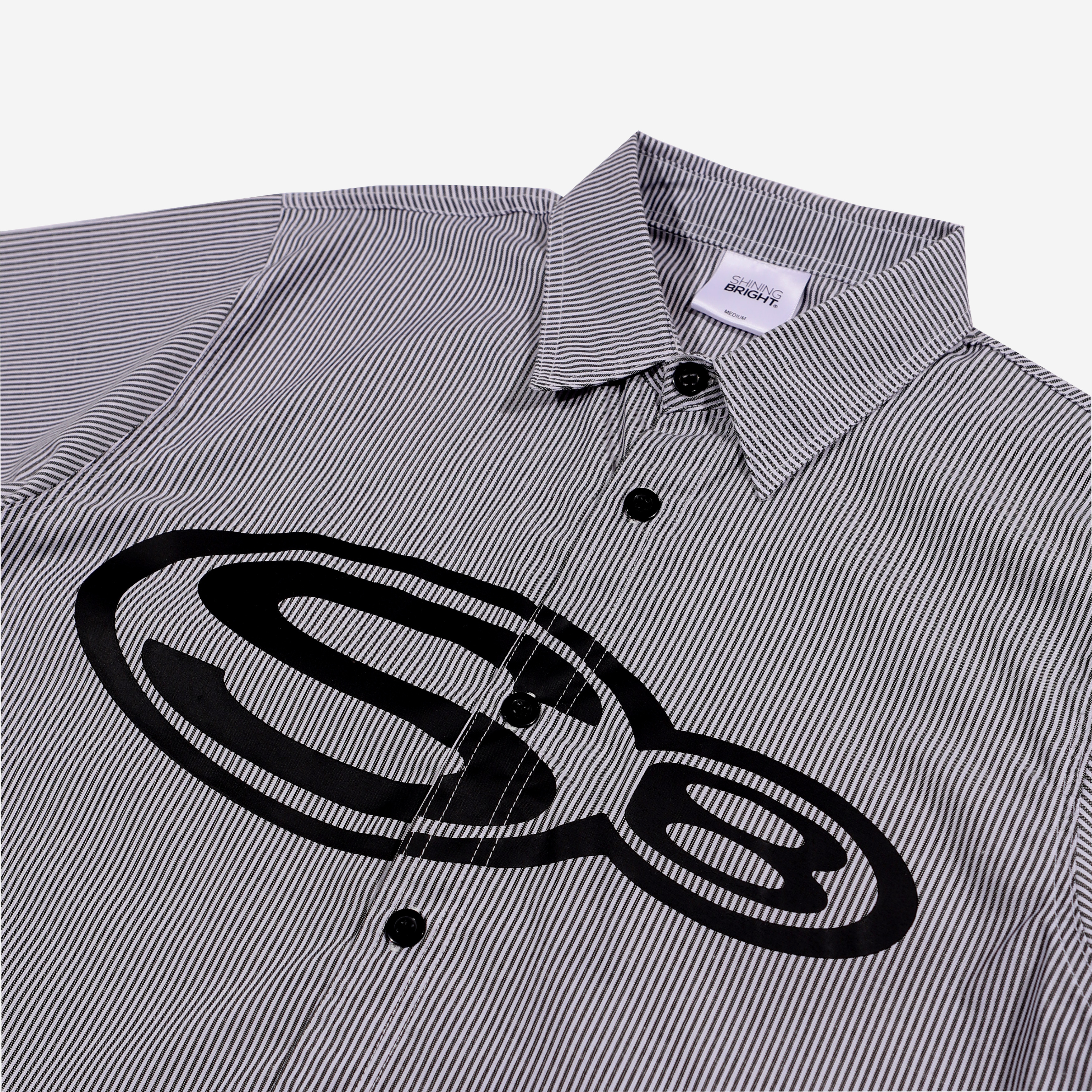 Shining Bright Morph Stripe Shirt - Black