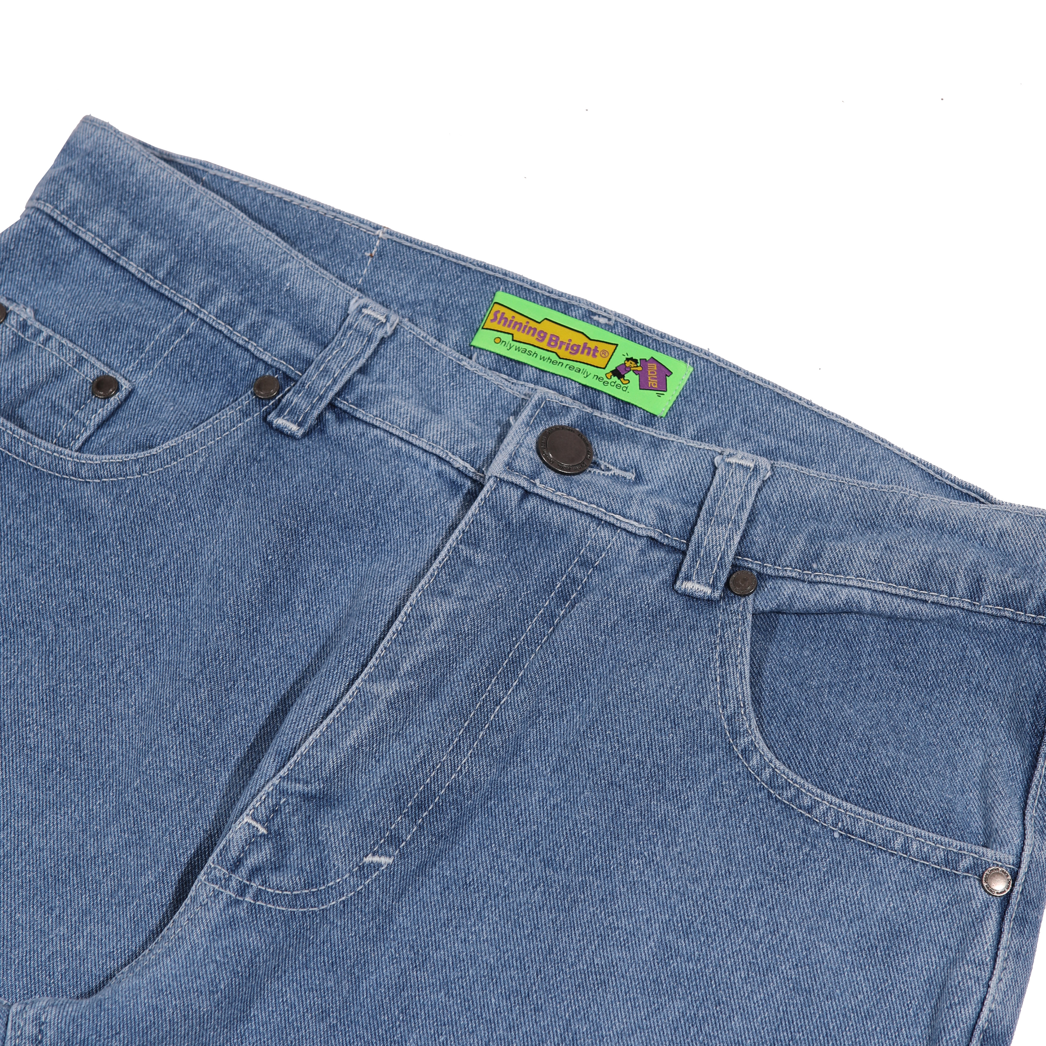 Shining Bright Reguler Long Pants Denim - Sky Blue
