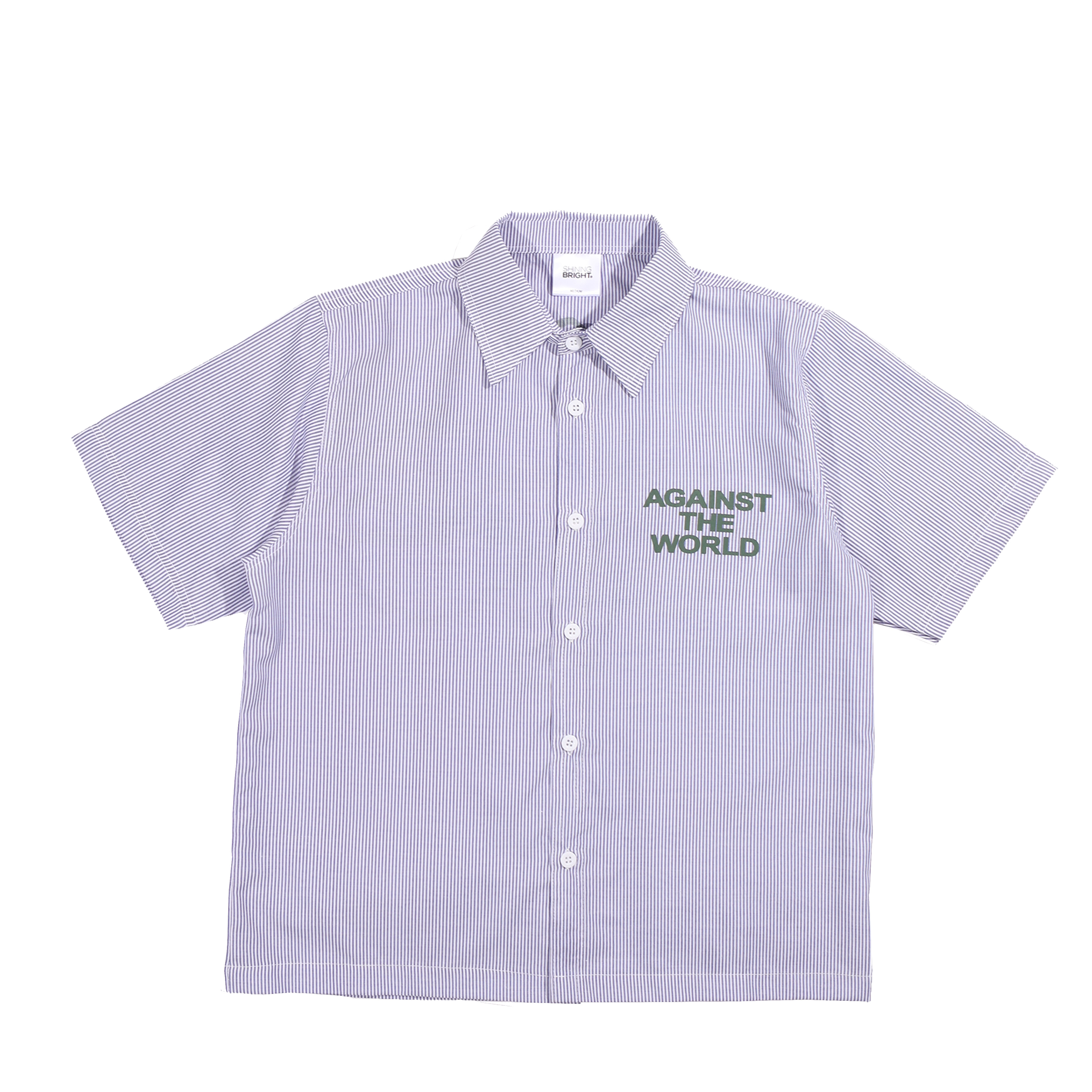 Shining Bright Blooming Stripe Shirt - Blue