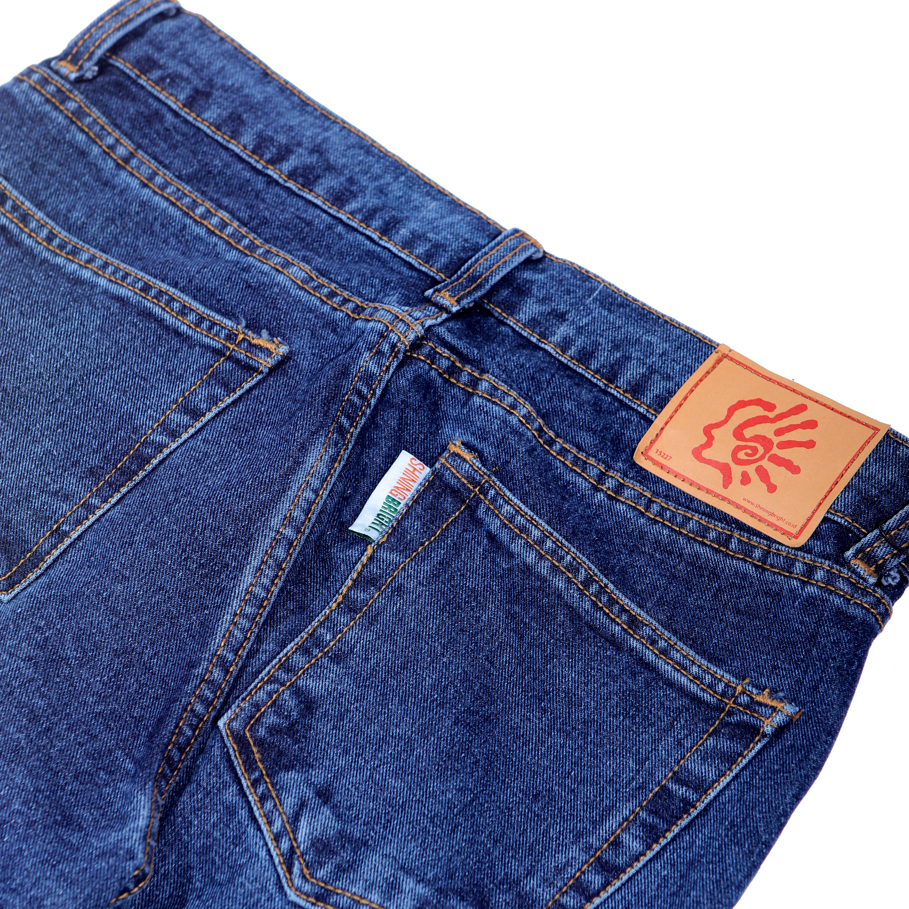 Shining Bright Reguler Long Pants Denim - Blue Wash