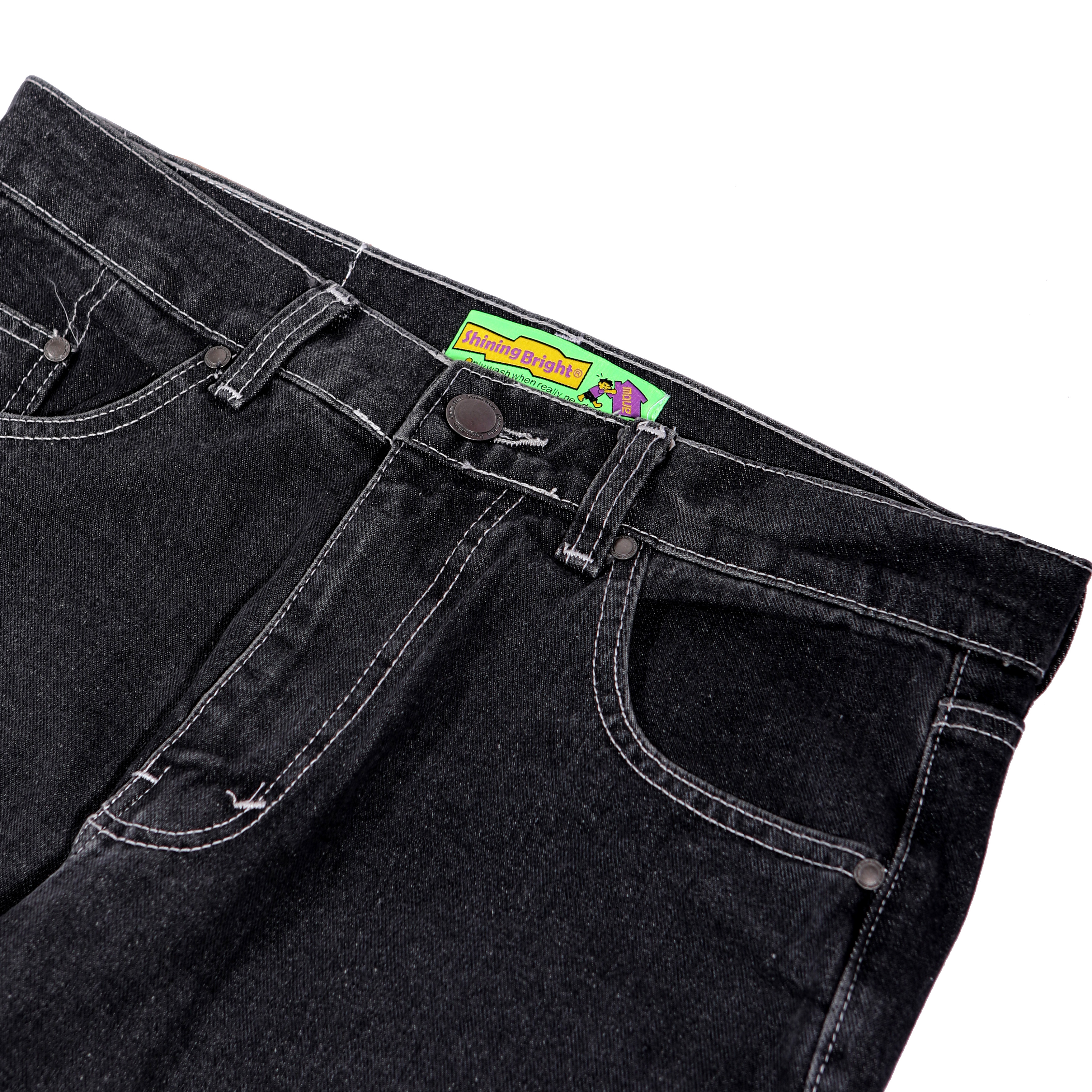Shining Bright Reguler Long Pants Denim - Grey Stone
