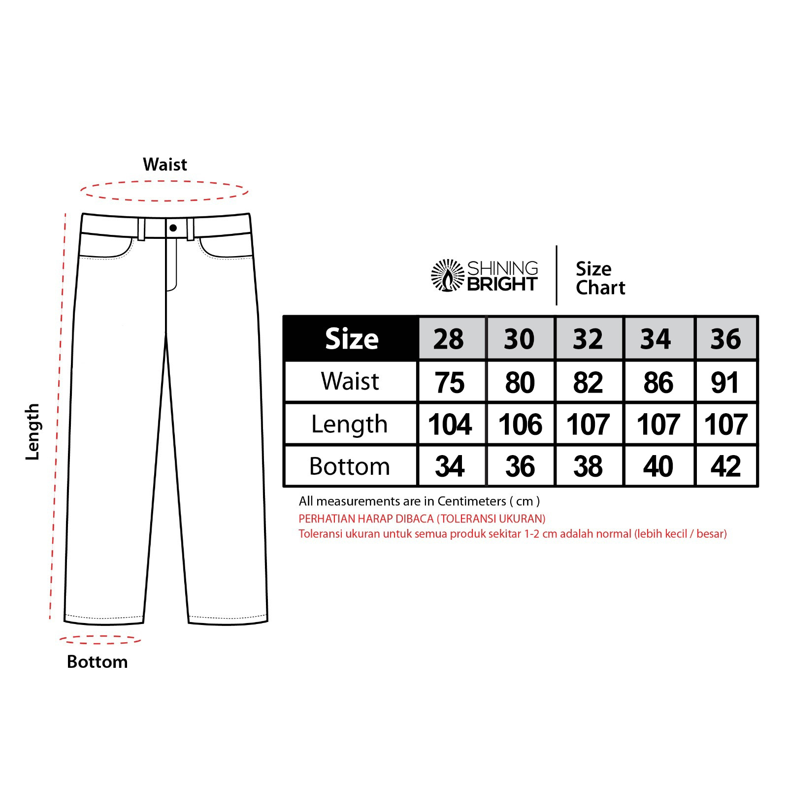Shining Bright Reguler Long Pants Denim - Sky Blue