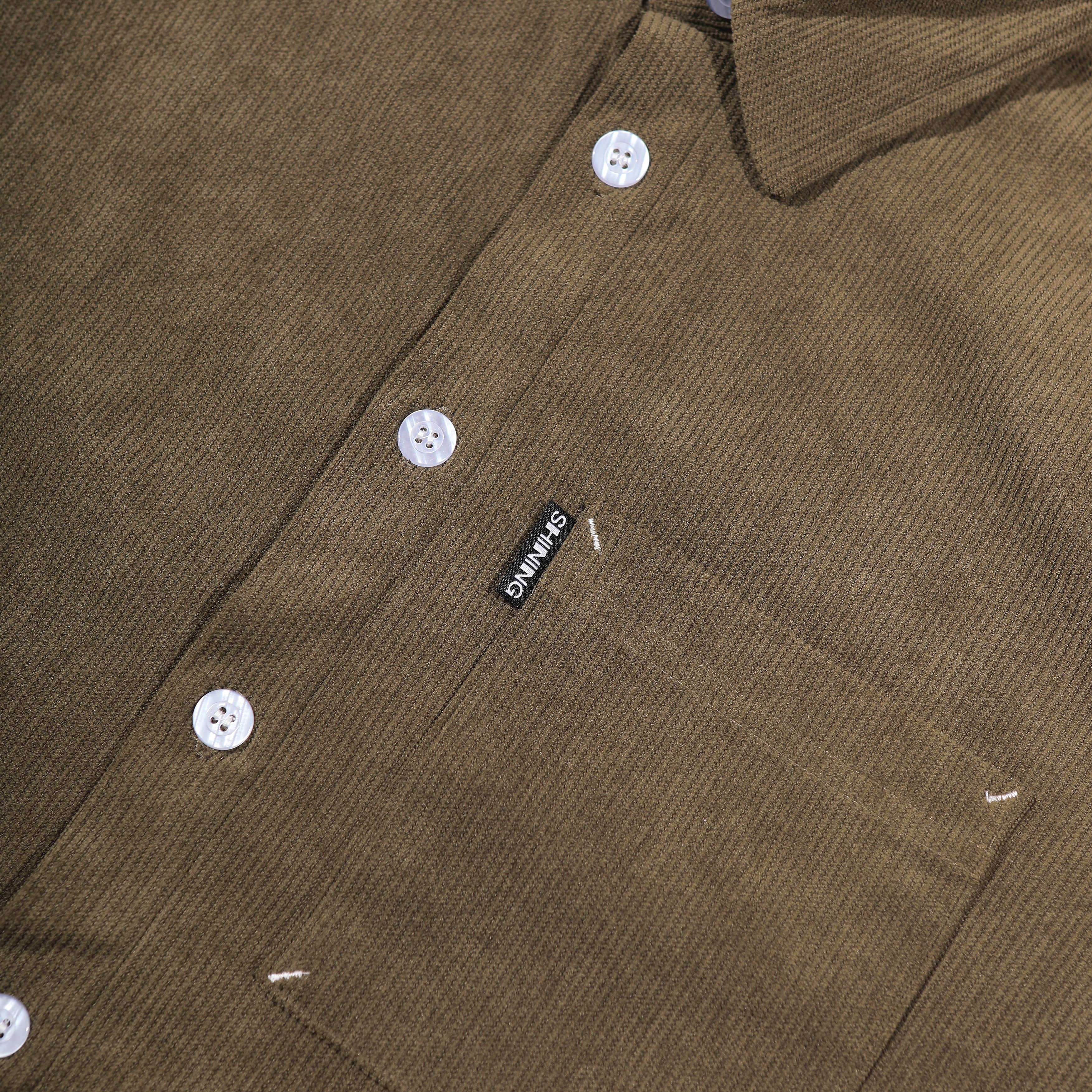Shining Bright Limber Corduroy Shirt - Dark Brown