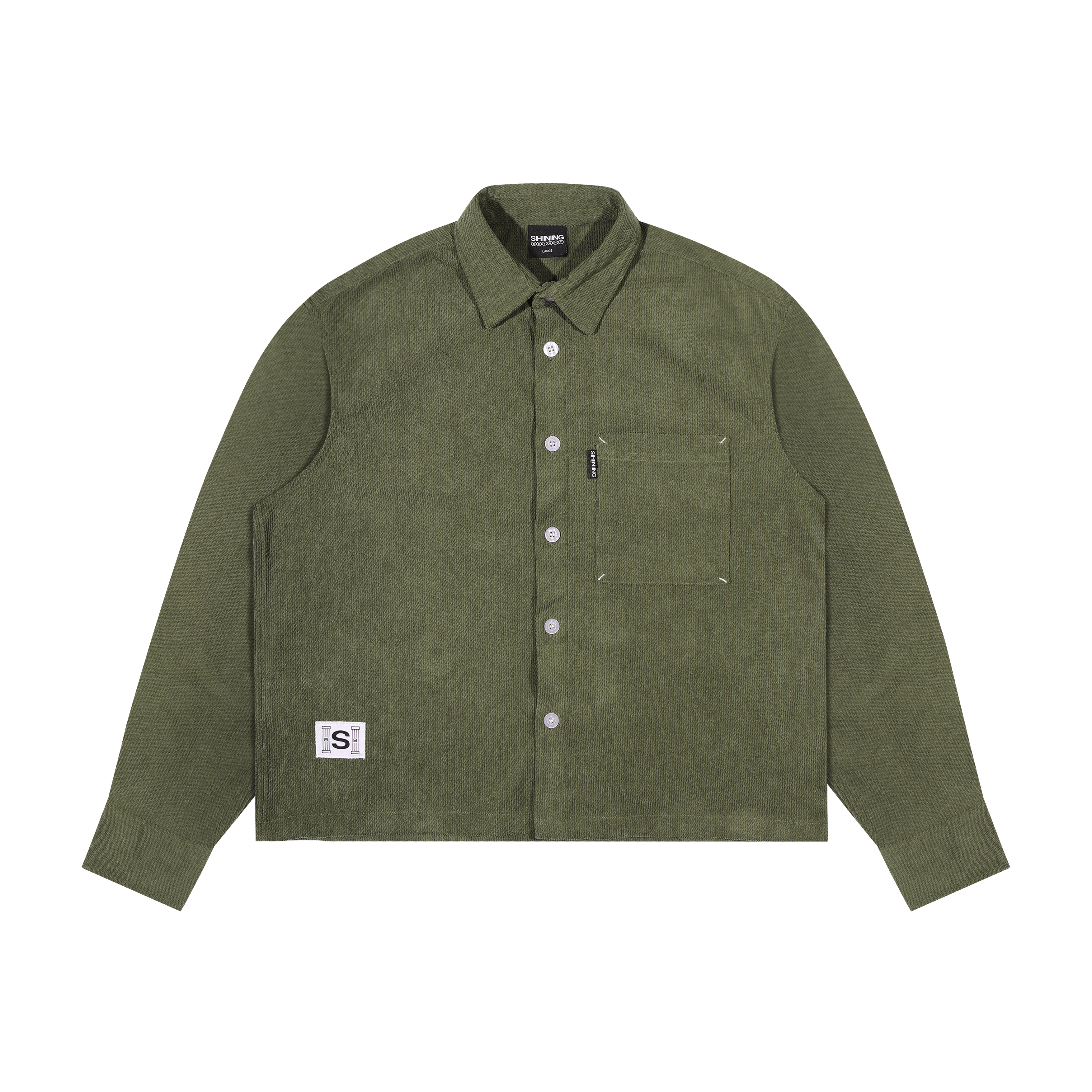 Shining Bright Limber Corduroy Shirt - Army