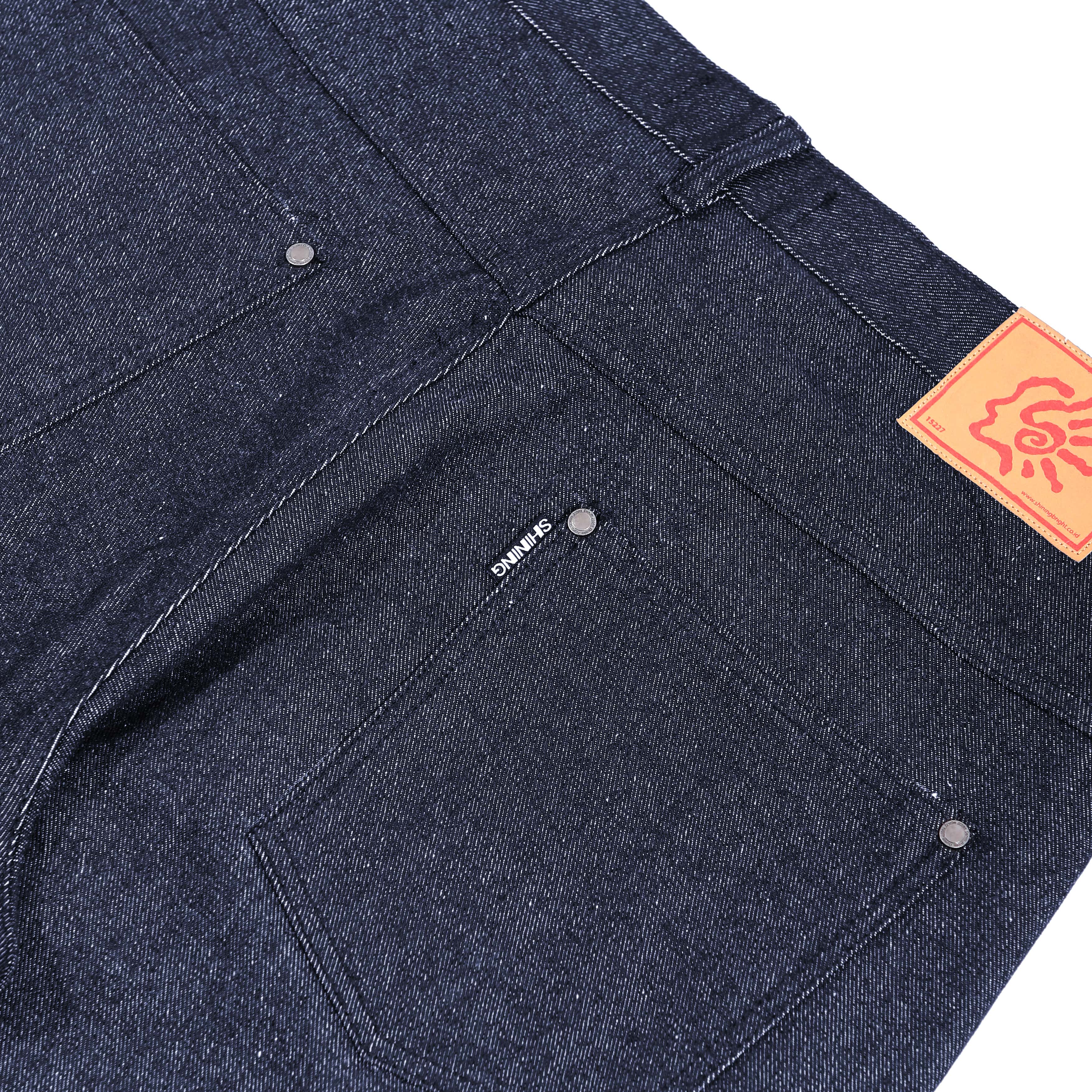 Shining Bright Barrel Denim Pants - Blue