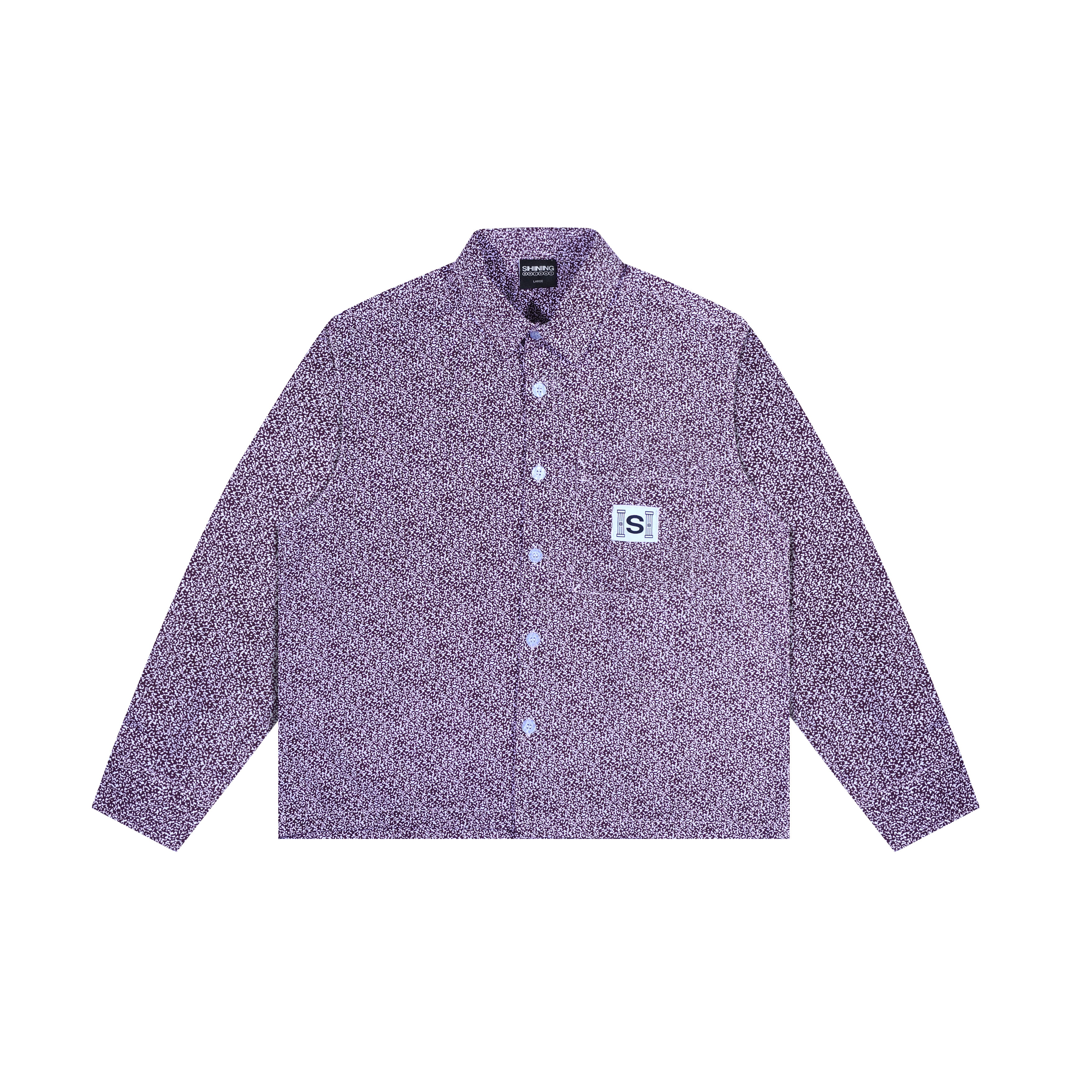 Shining Bright Noise Printed Shirt - Maroon