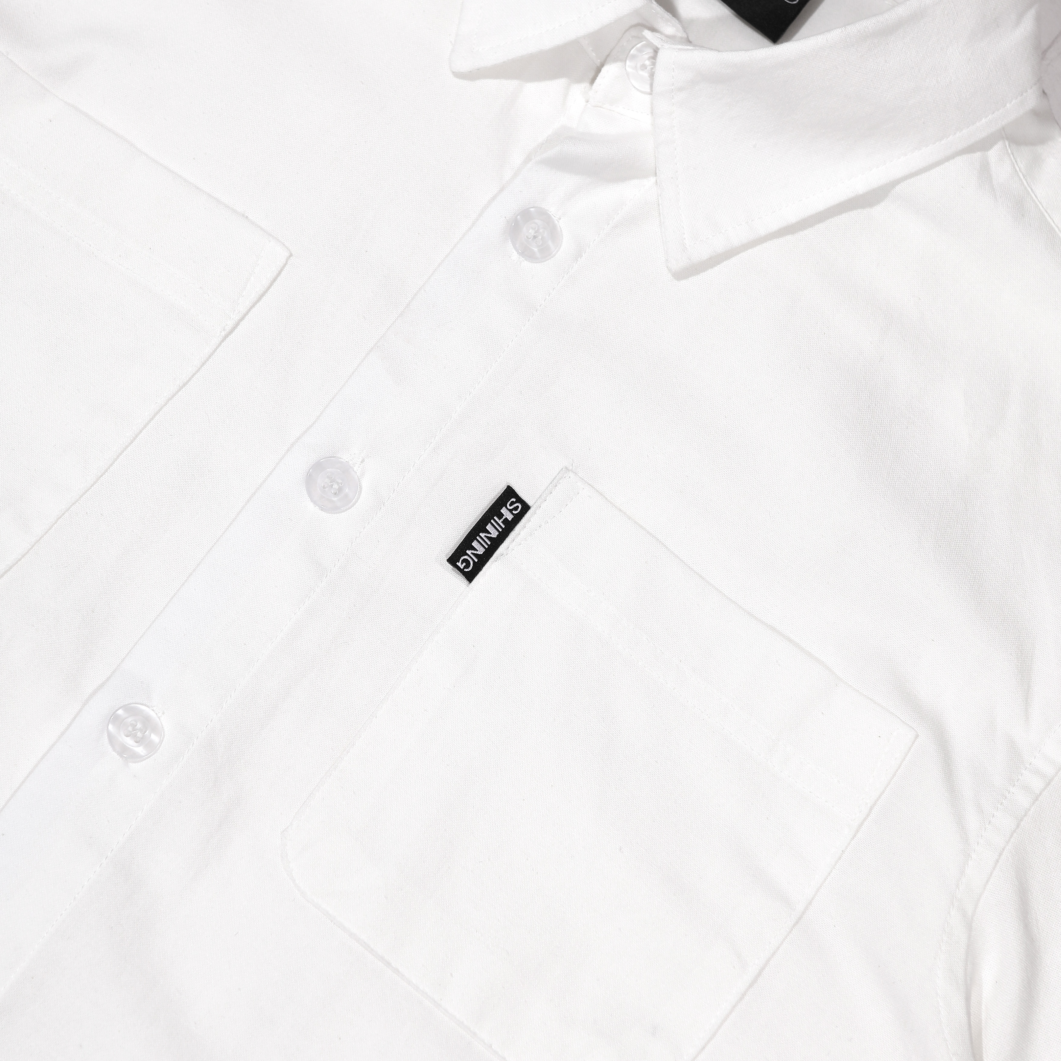 Shining Bright Luze Collar Shirt - Broken White