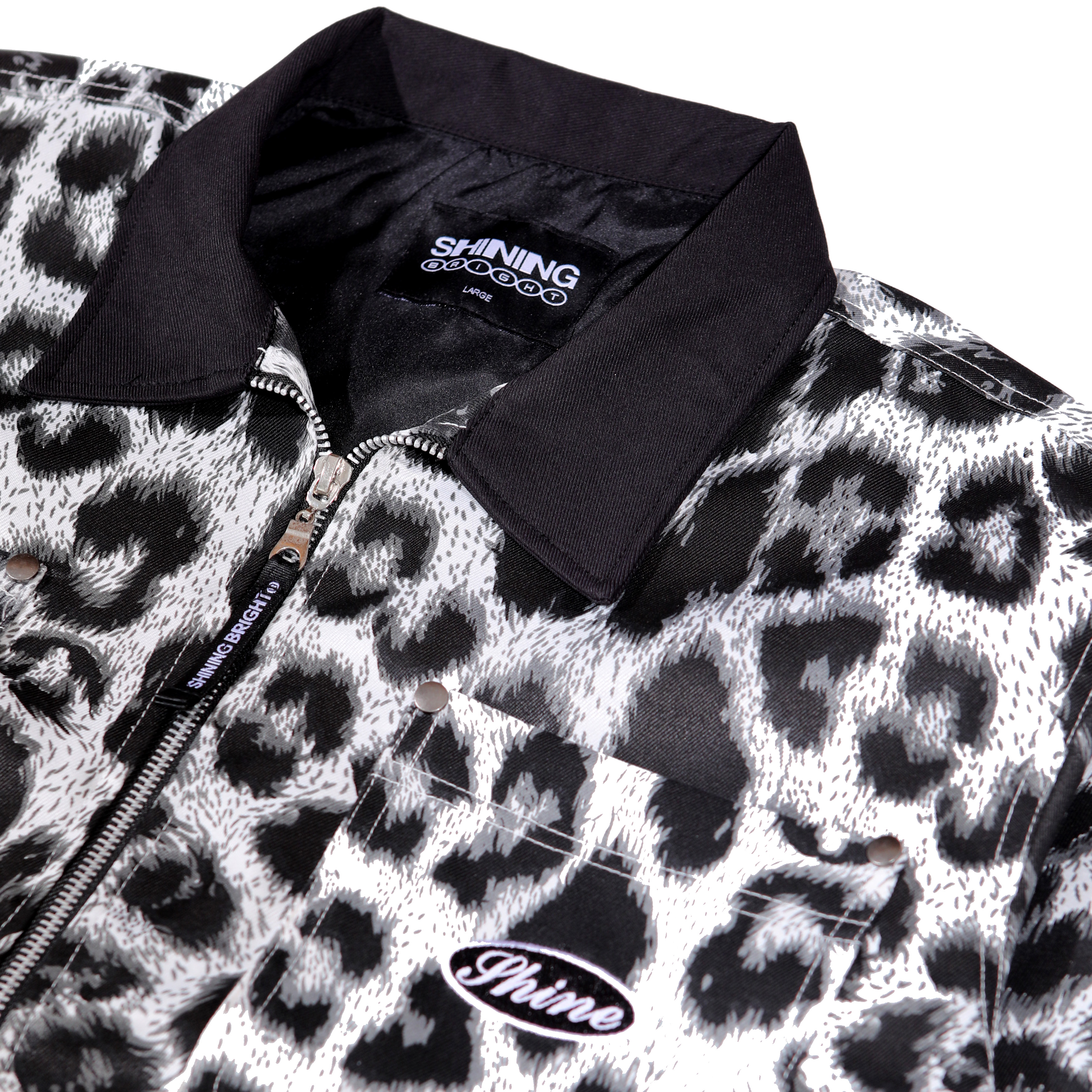 Shining Bright Leopard Jacket - White