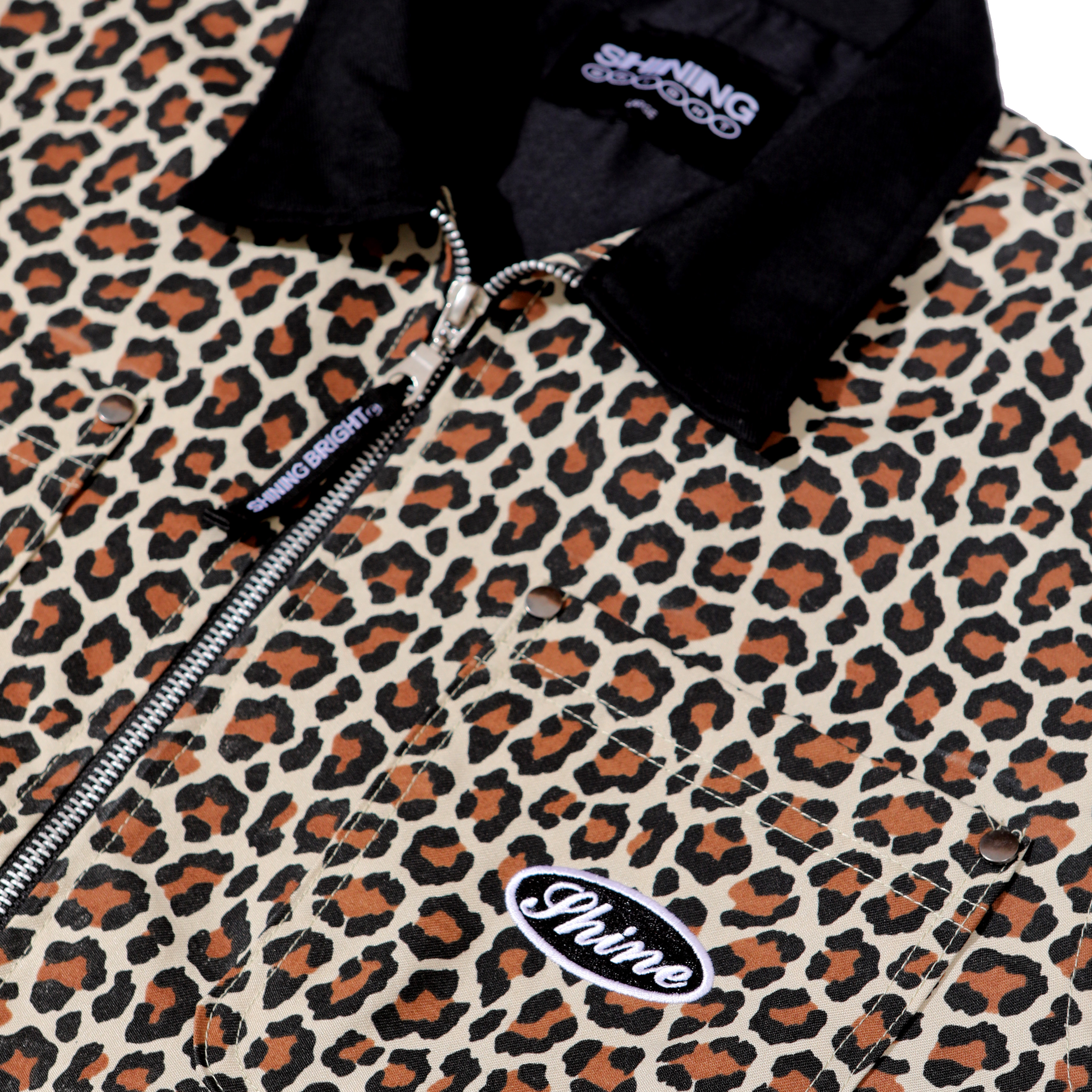 Shining Bright Leopard Jacket - Cream
